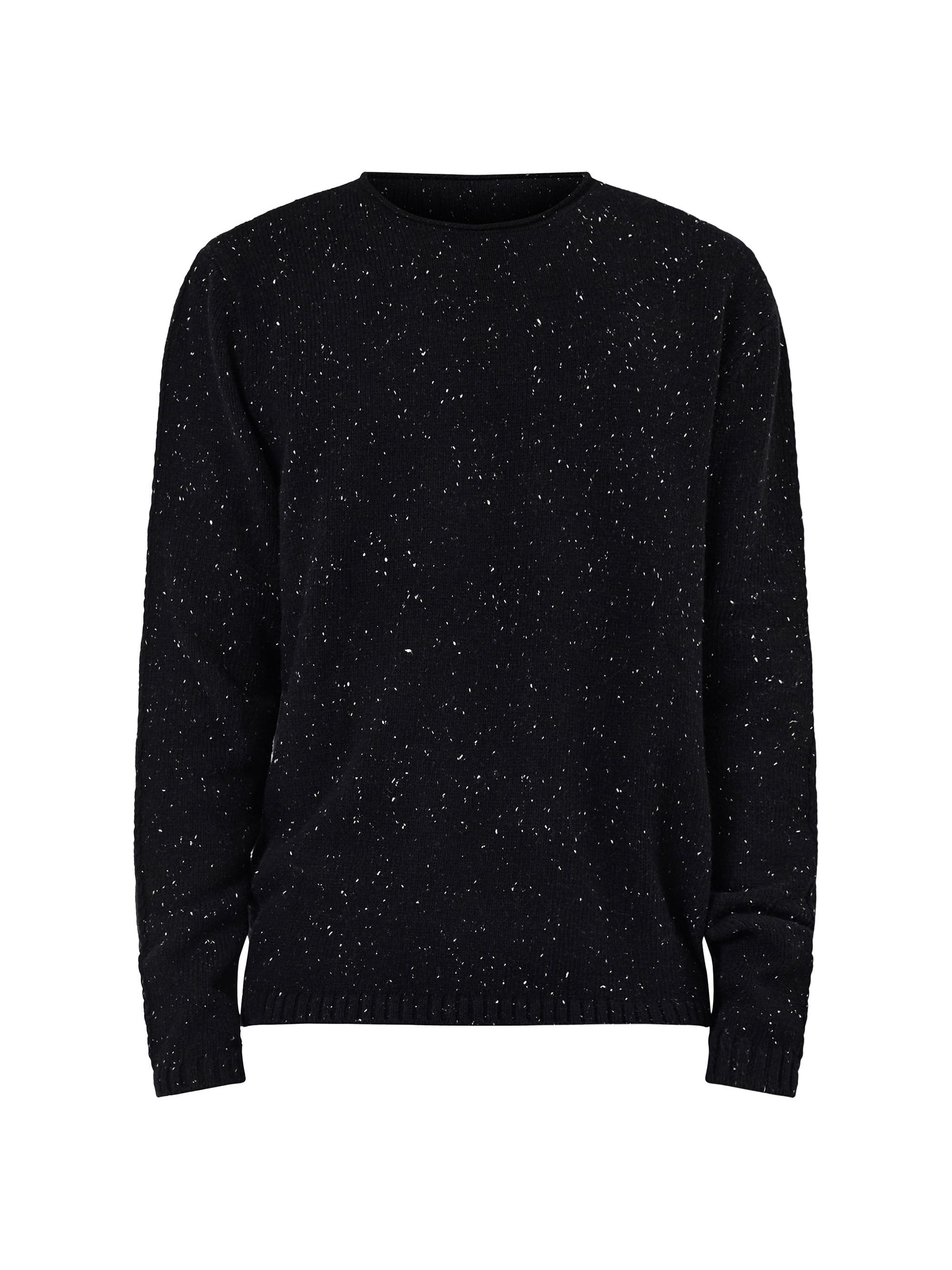 Neuw Denim Men's Chain Knit Crewneck Sweater - Black