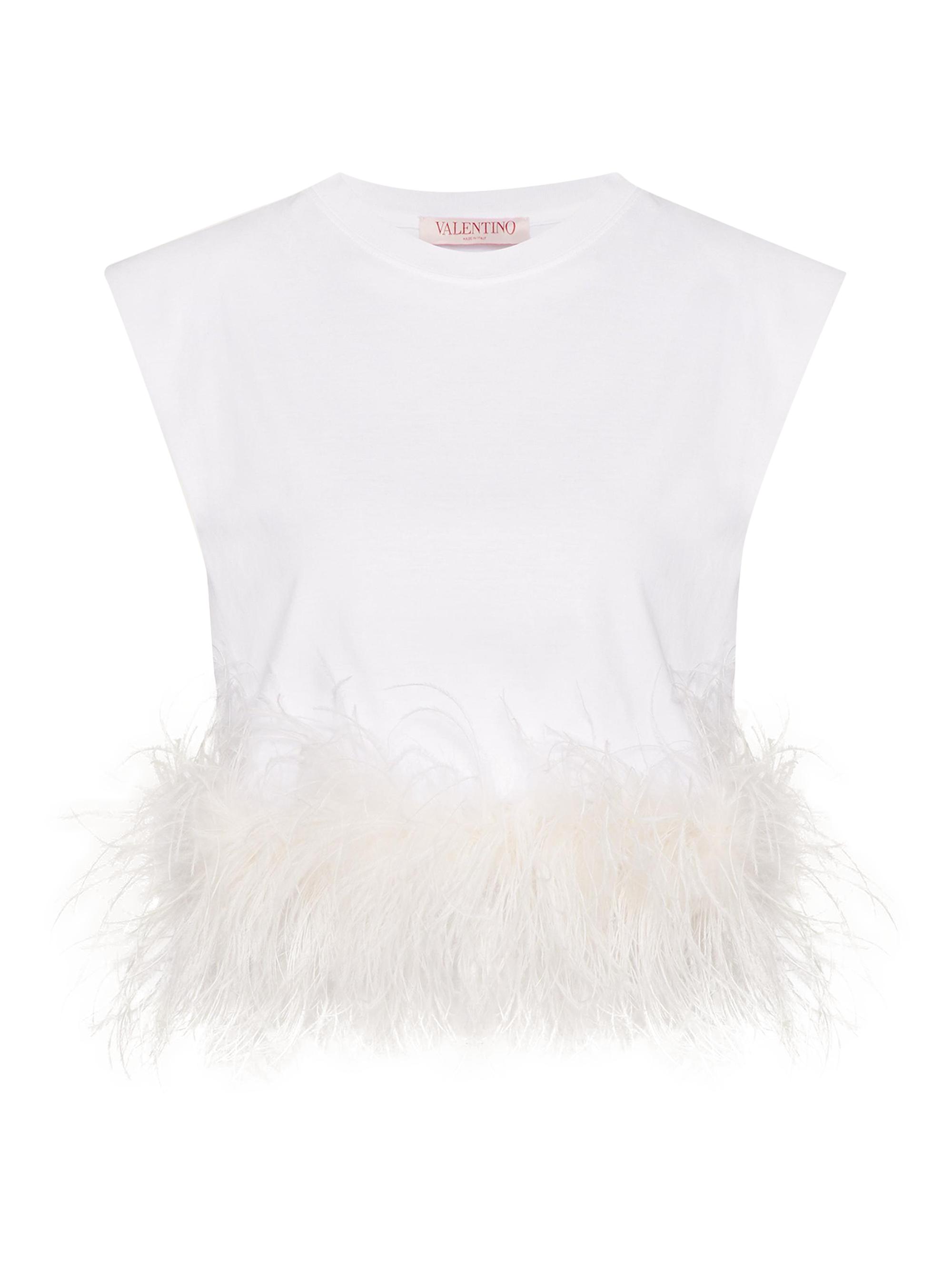 Valentino Garavani Women's Cotton Jersey Top - White