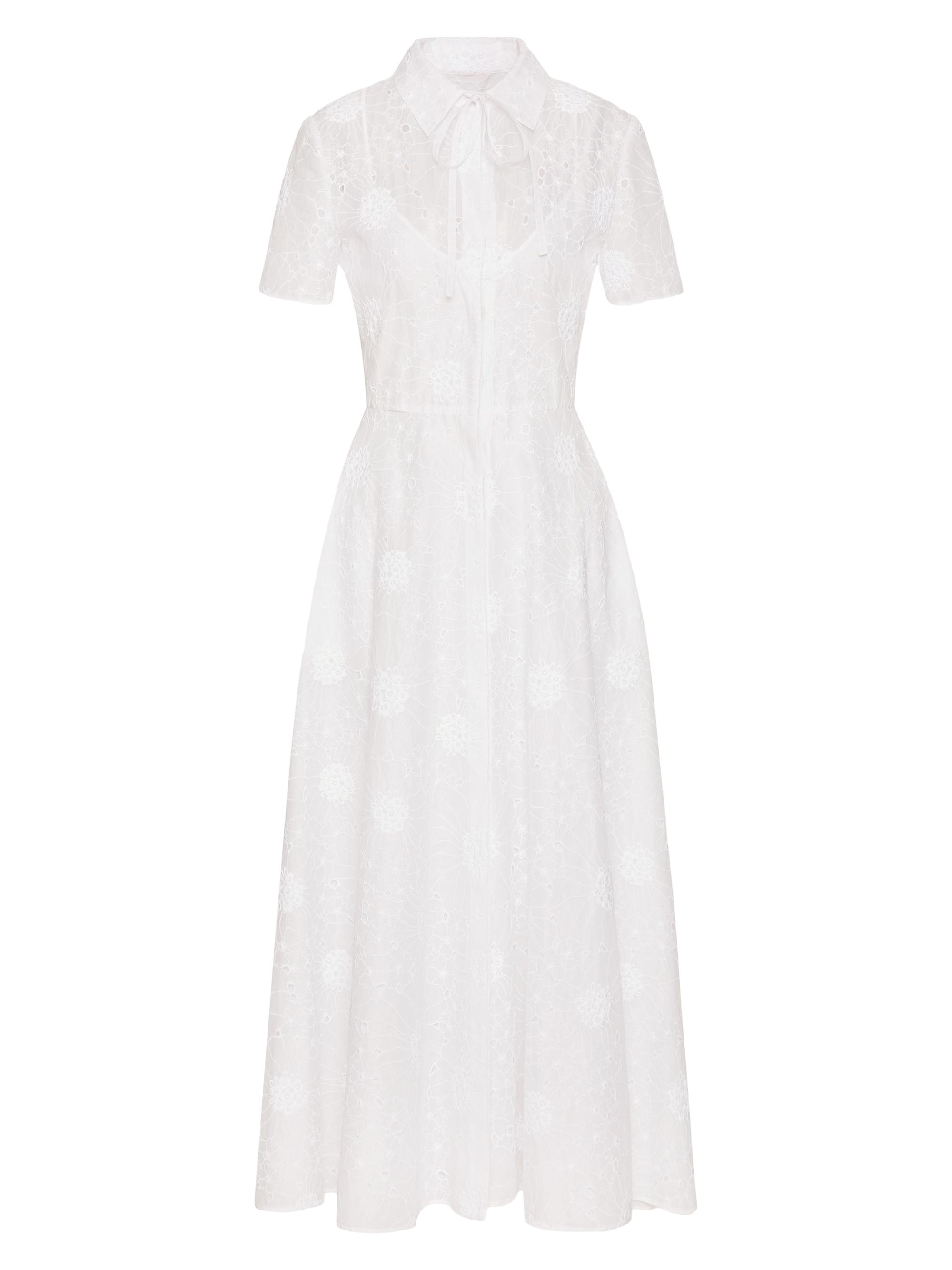 Valentino Garavani Daisy Organdis Midi Dress | Saks Fifth Avenue