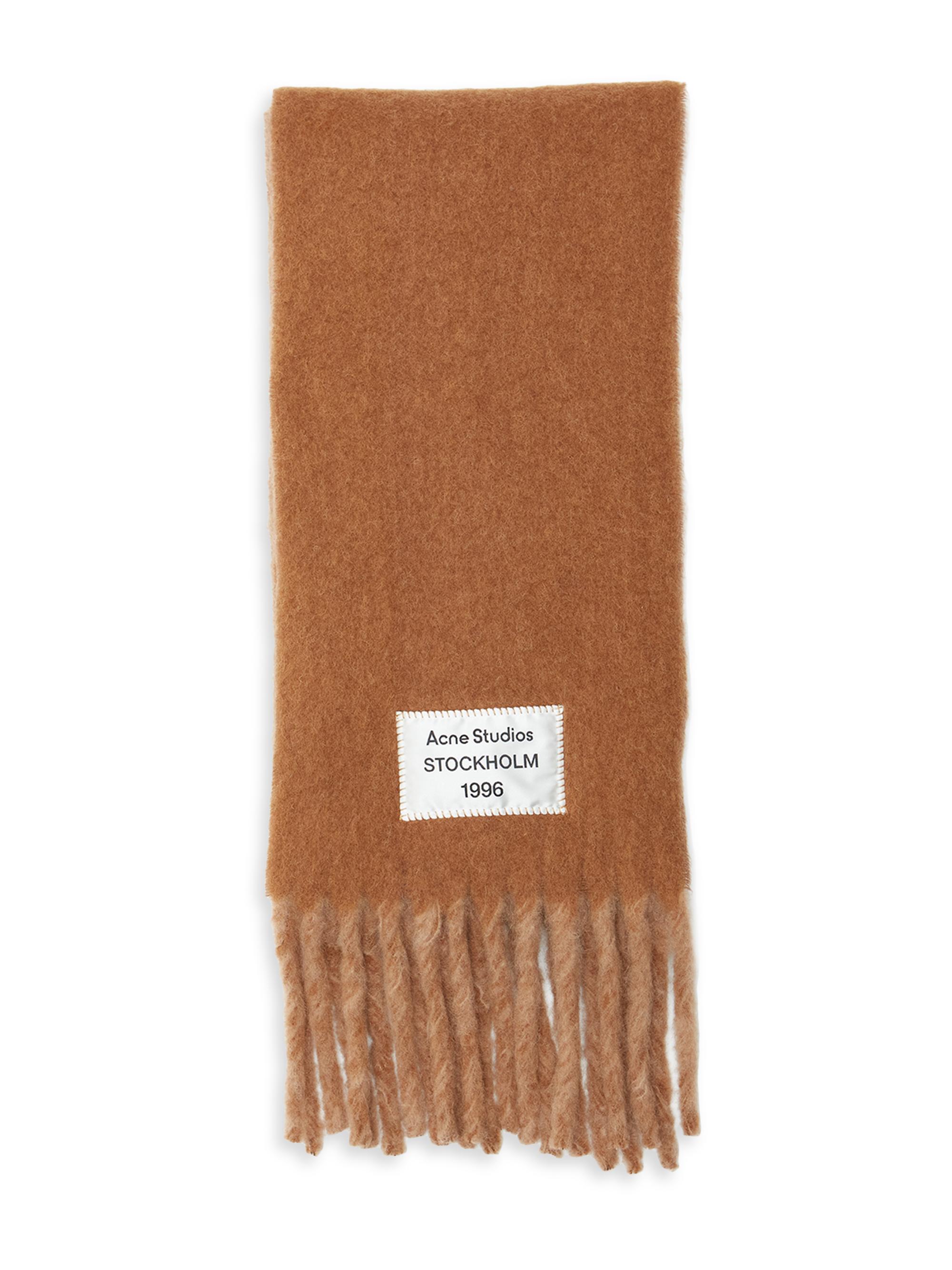 Acne Studios Men's Volly Alpaca-Blend Scarf - Camel Beige