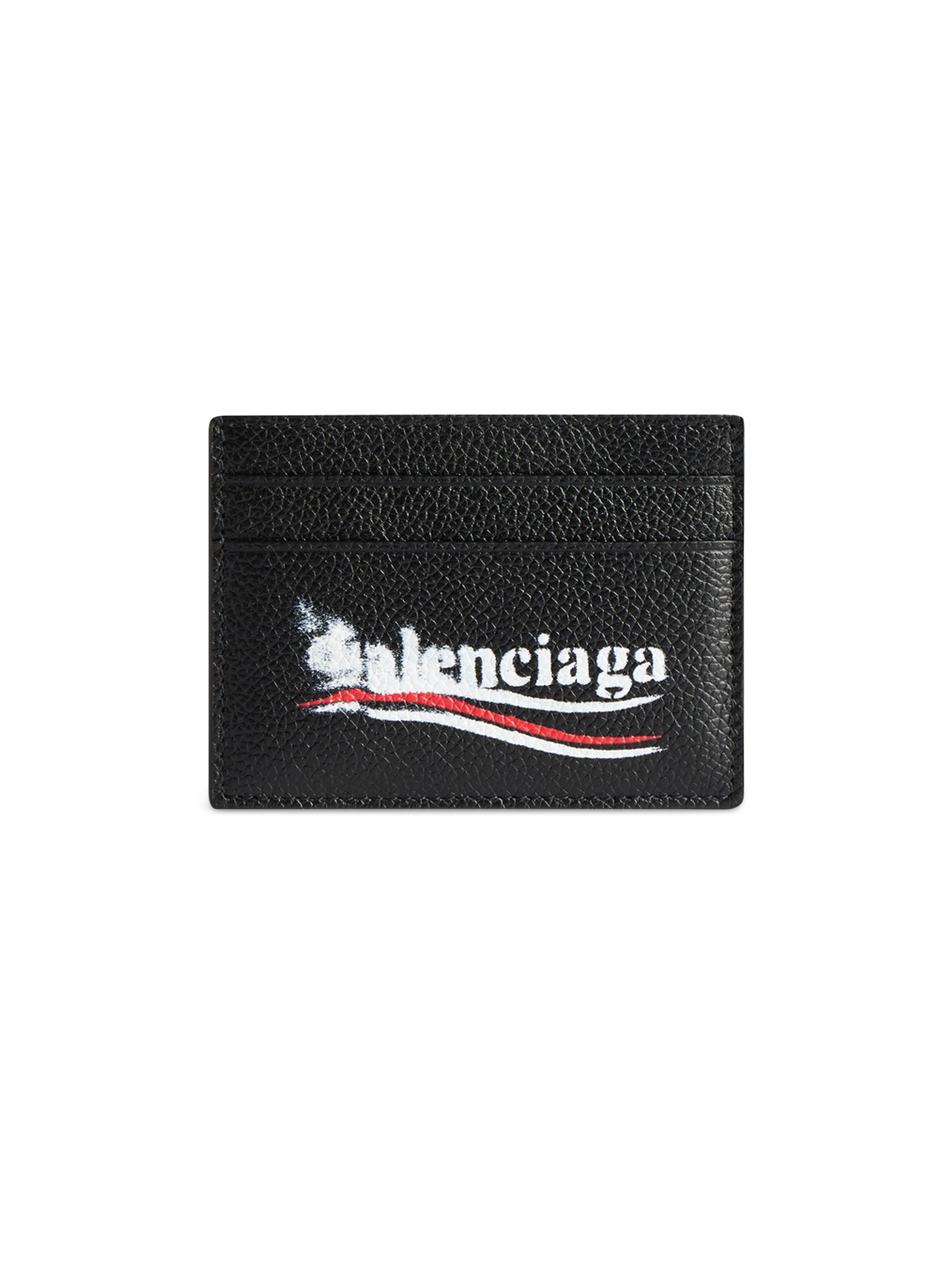 Balenciaga Men's Cash Card Holder - Black