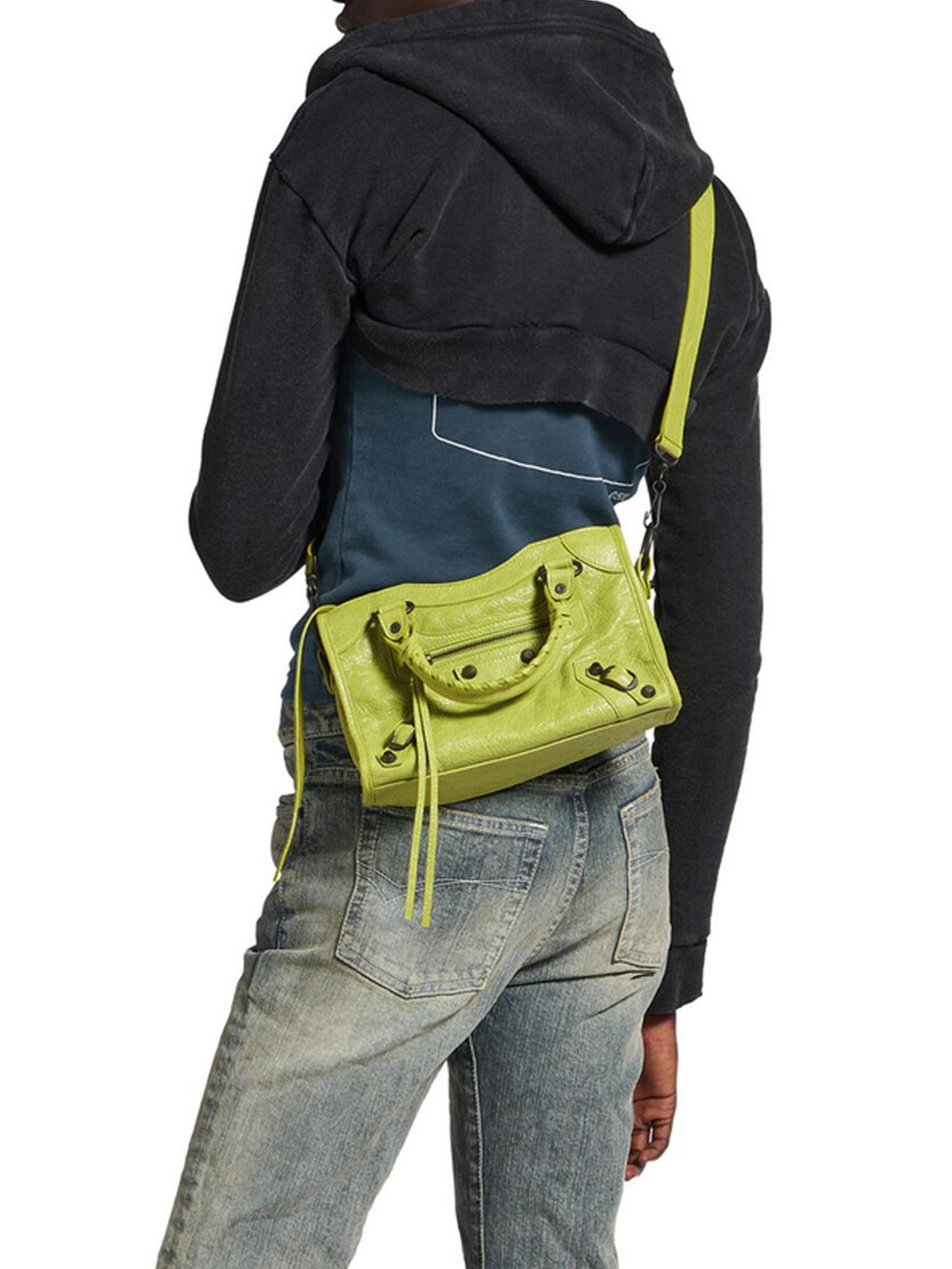 BALENCIAGA ミニハンドバッグ オリーブグリーン Balenciaga Le City Mini Top Handle Bag | Saks Fifth Avenue