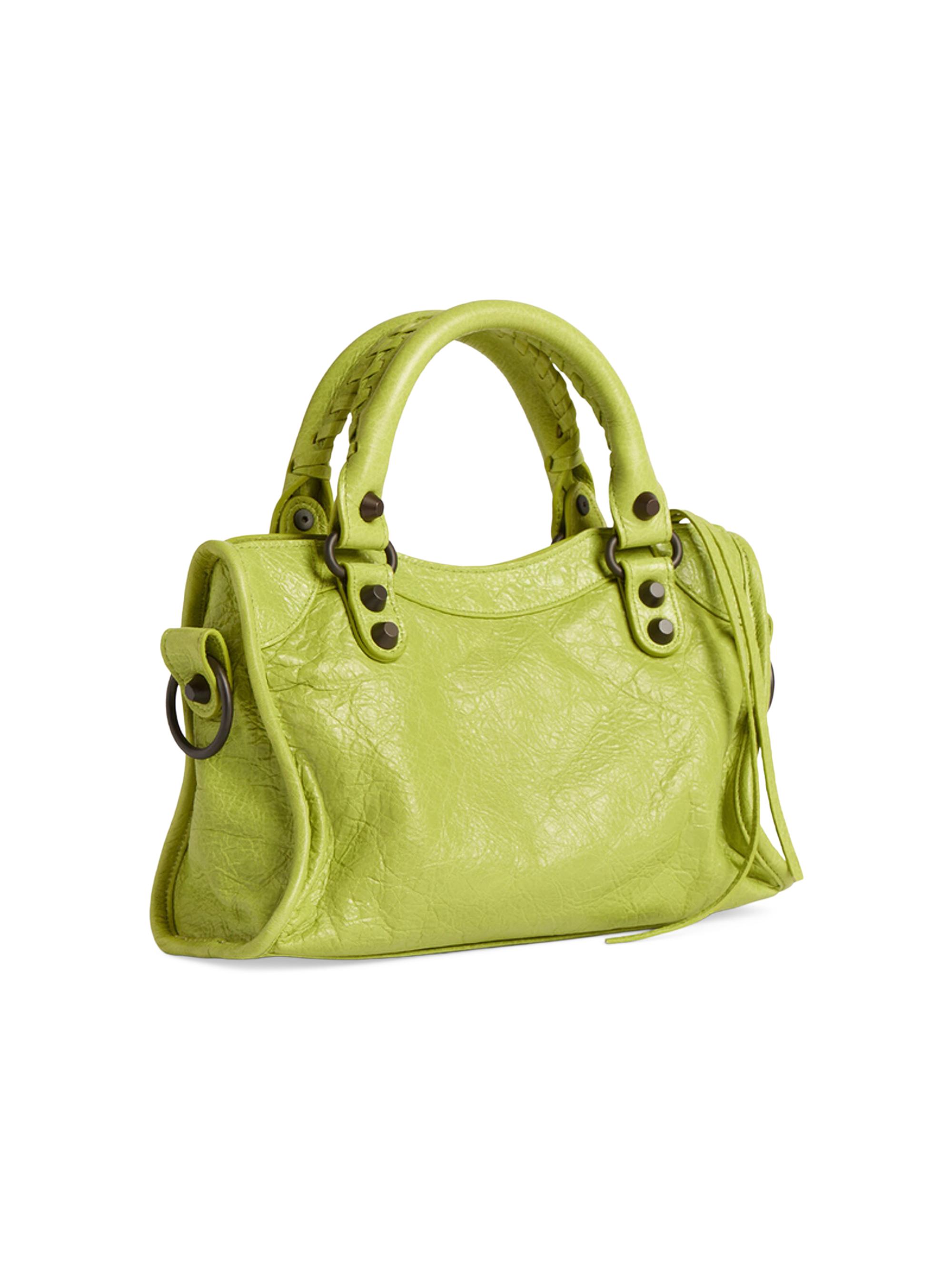 BALENCIAGA ミニハンドバッグ オリーブグリーン Balenciaga Le City Mini Top Handle Bag | Saks Fifth Avenue