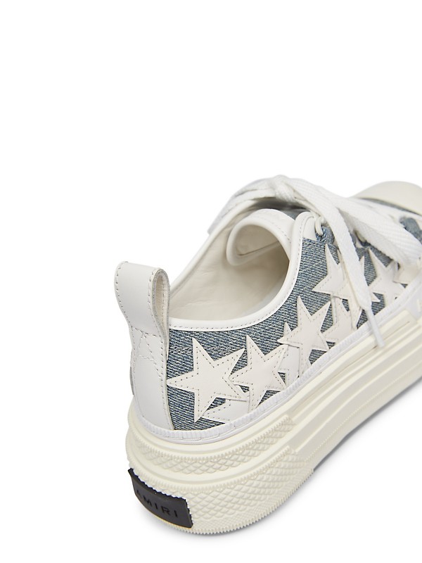 Shop Amiri Platform Stars Court Low Denim Sneakers | Saks Shop Amiri Platform Stars Court Low Denim Sneakers | Saks