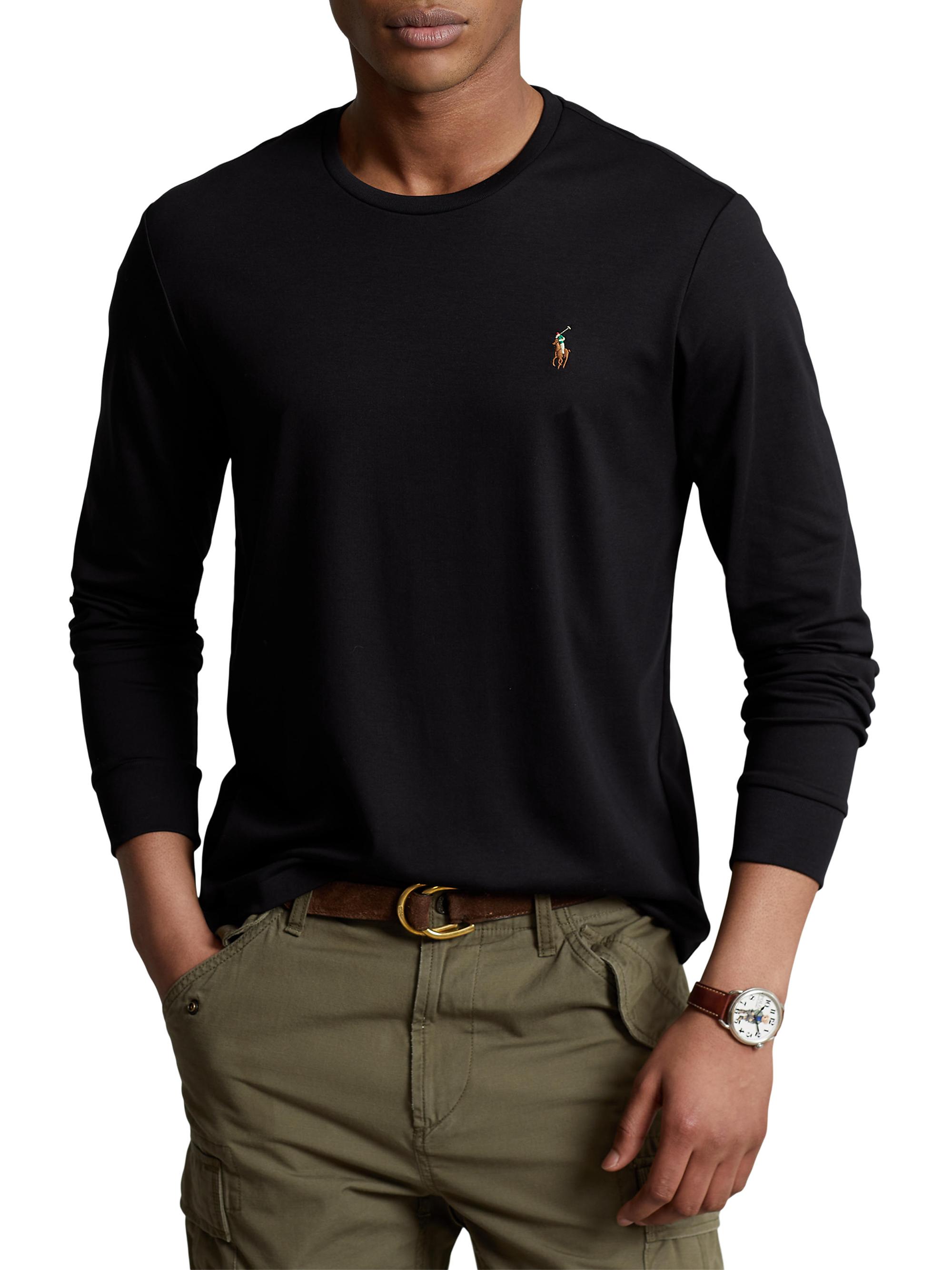 Polo Ralph Lauren Pima Cotton Long-Sleeve Shirt | Saks Fifth