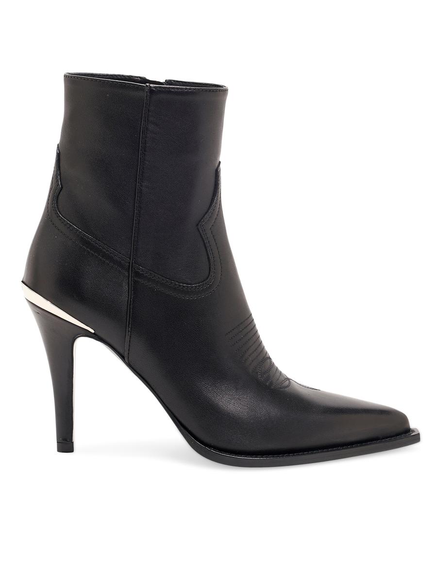 Partlow Women's Nancy Leather Ankle Boots In Nero