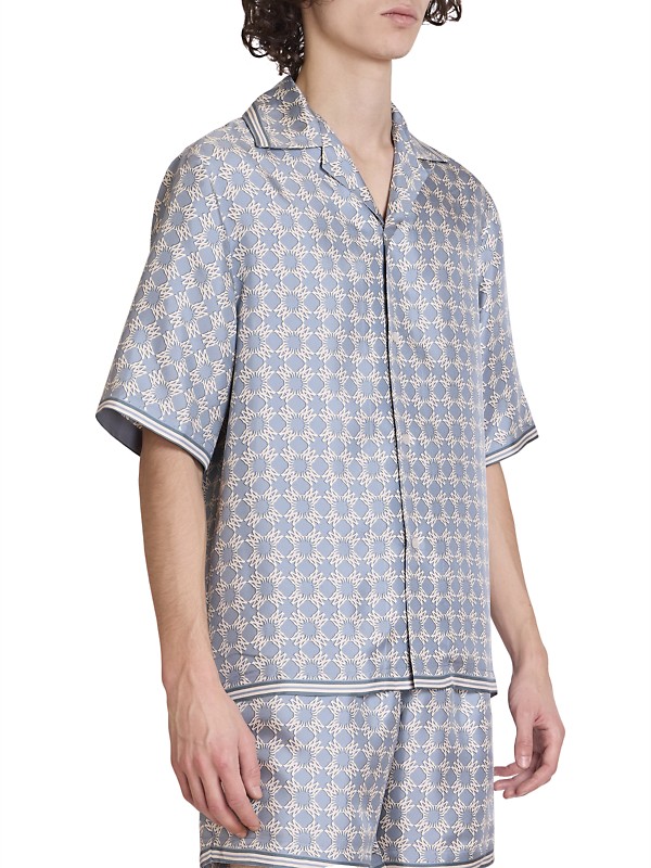 Shop Amiri MA Quad Silk Bowling Shirt | Saks Fifth Avenue Shop Amiri MA Quad Silk Bowling Shirt | Saks Fifth Avenue