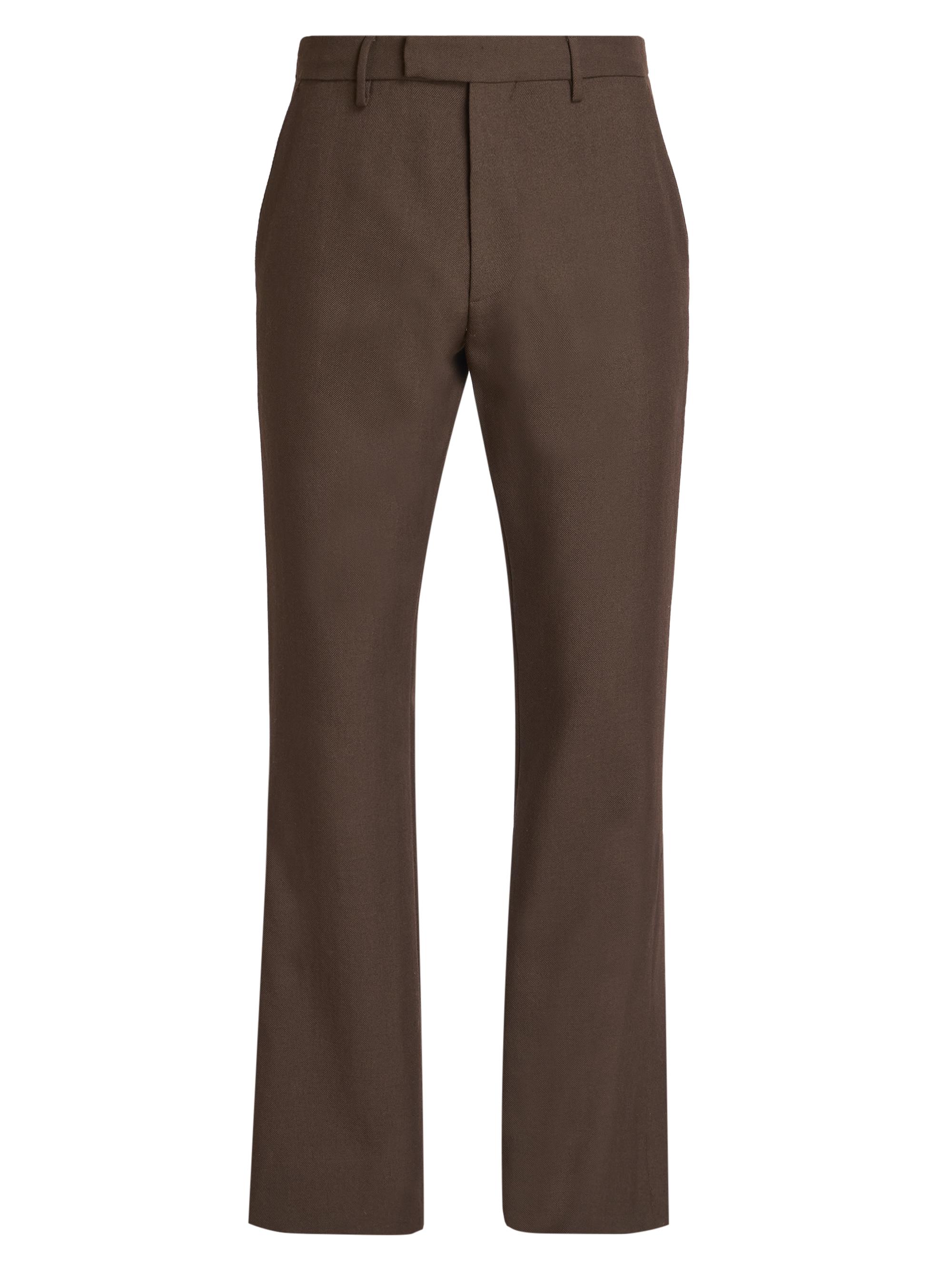 Amiri Men's Tailored Flare Wool Trousers - Dark Brown