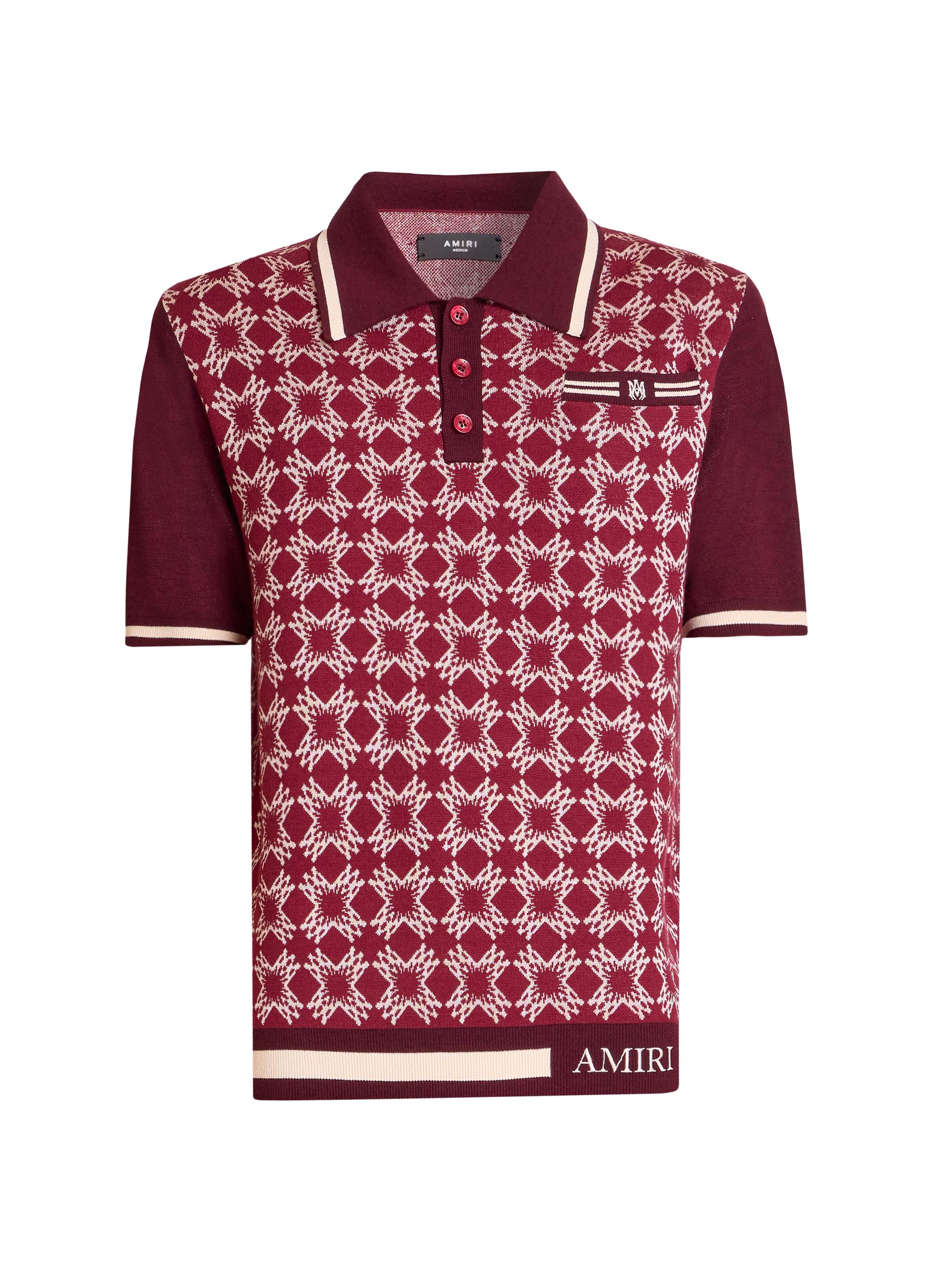 Amiri Men's MA Quad Polo Shirt - Red