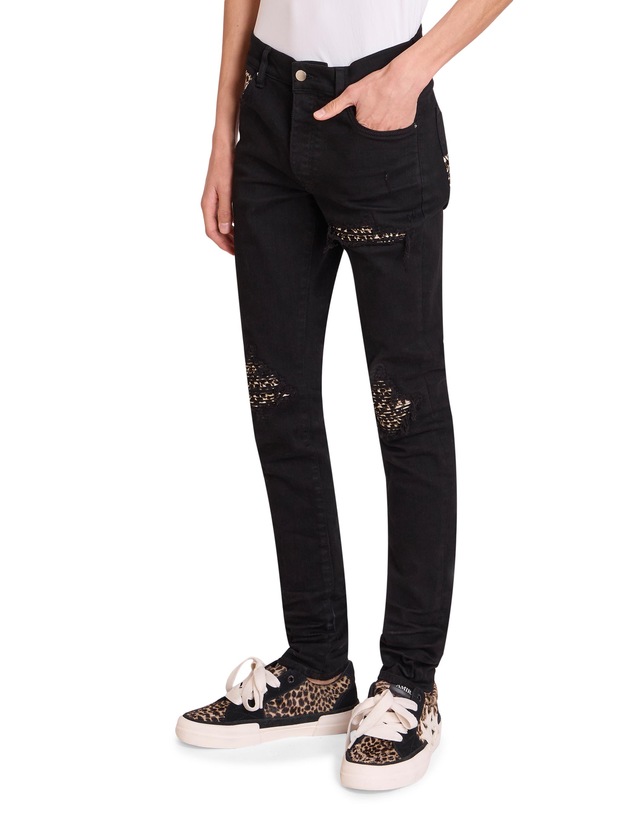 Amiri Leopard Mx1 Skinny Jeans | Saks Fifth Avenue