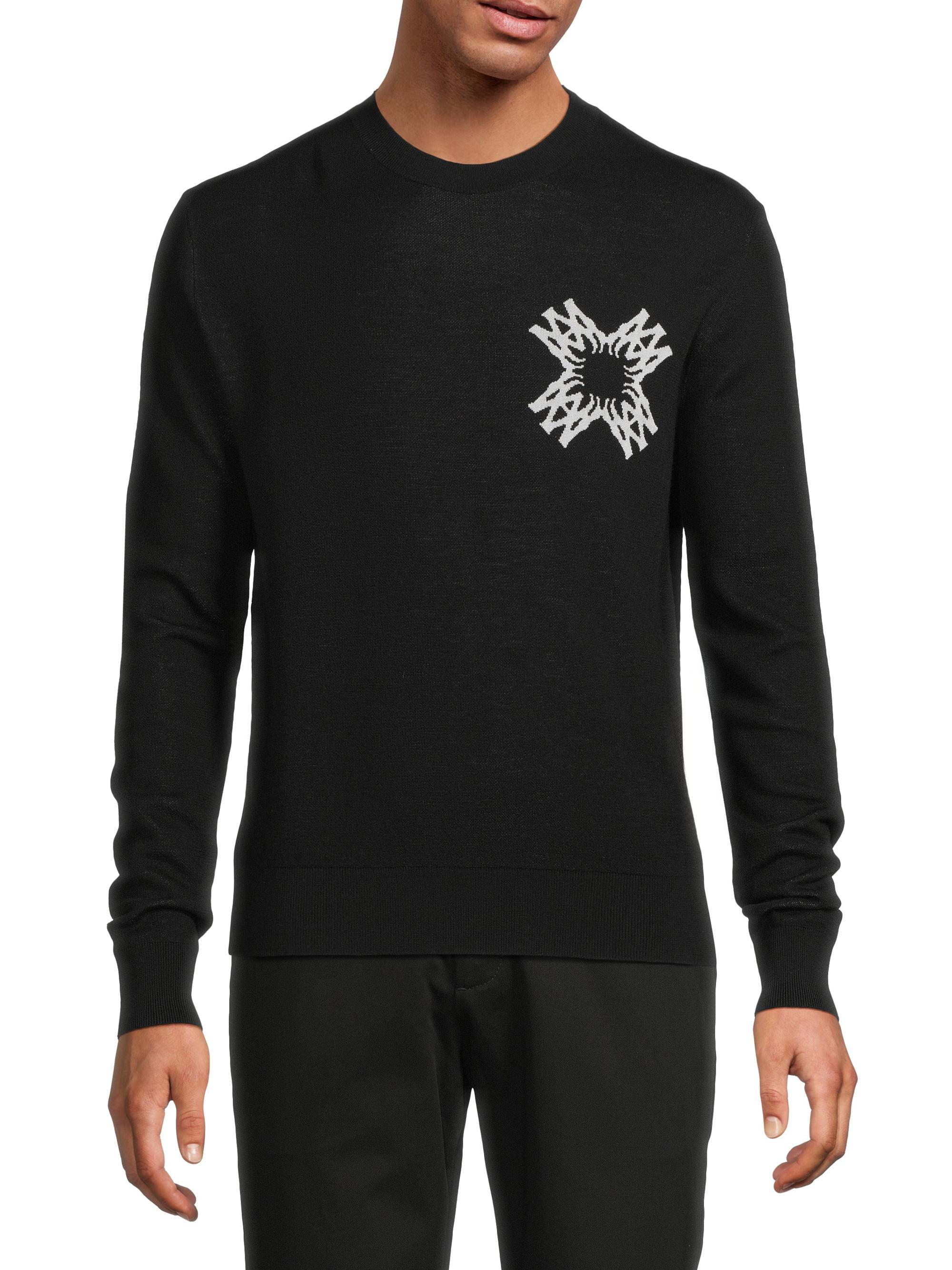 Amiri MA Quad Wool Crewneck Sweater | Saks Fifth Avenue