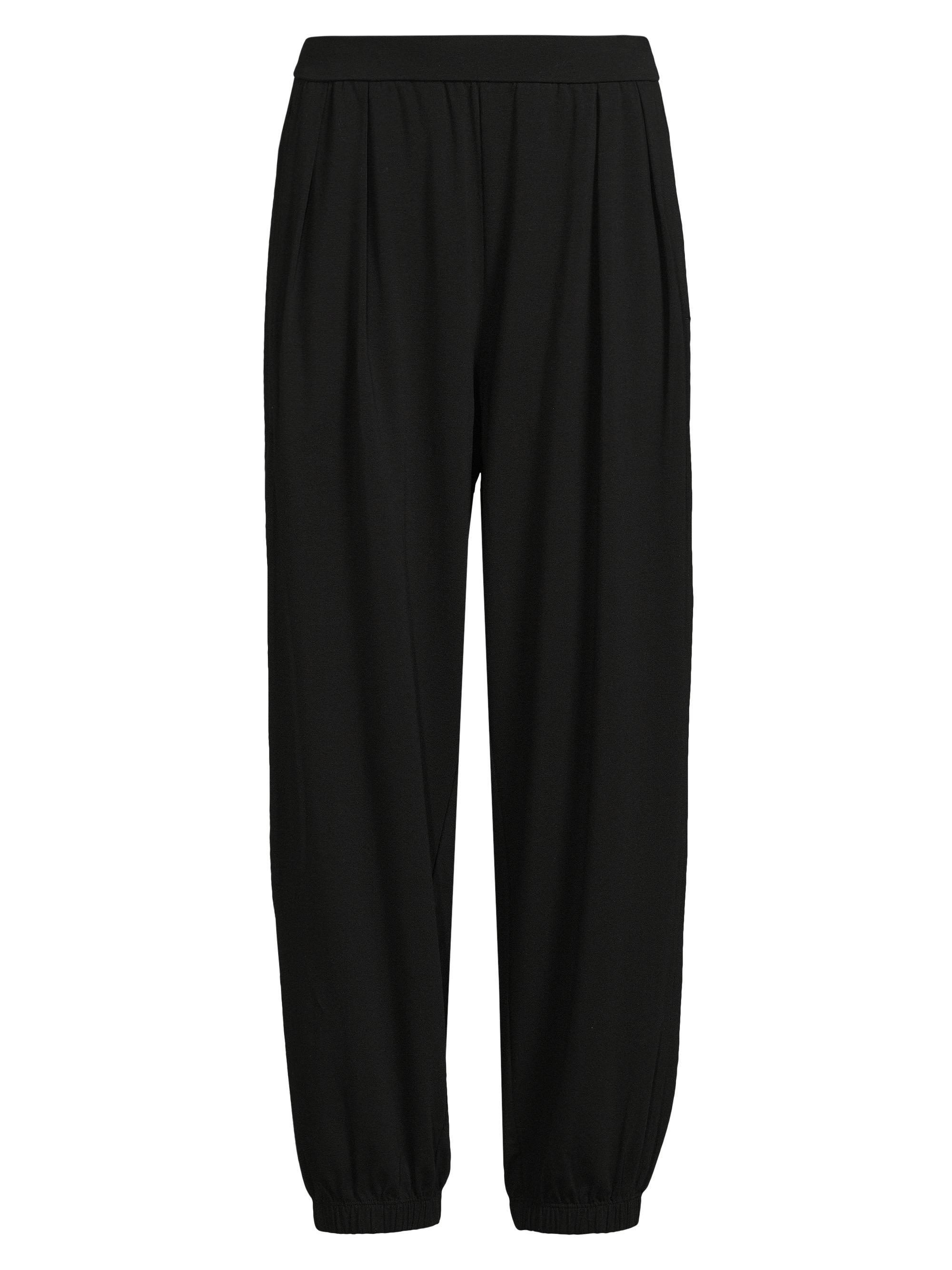 Eileen Fisher Women's Ankle Pleated Lantern Joggers - Black