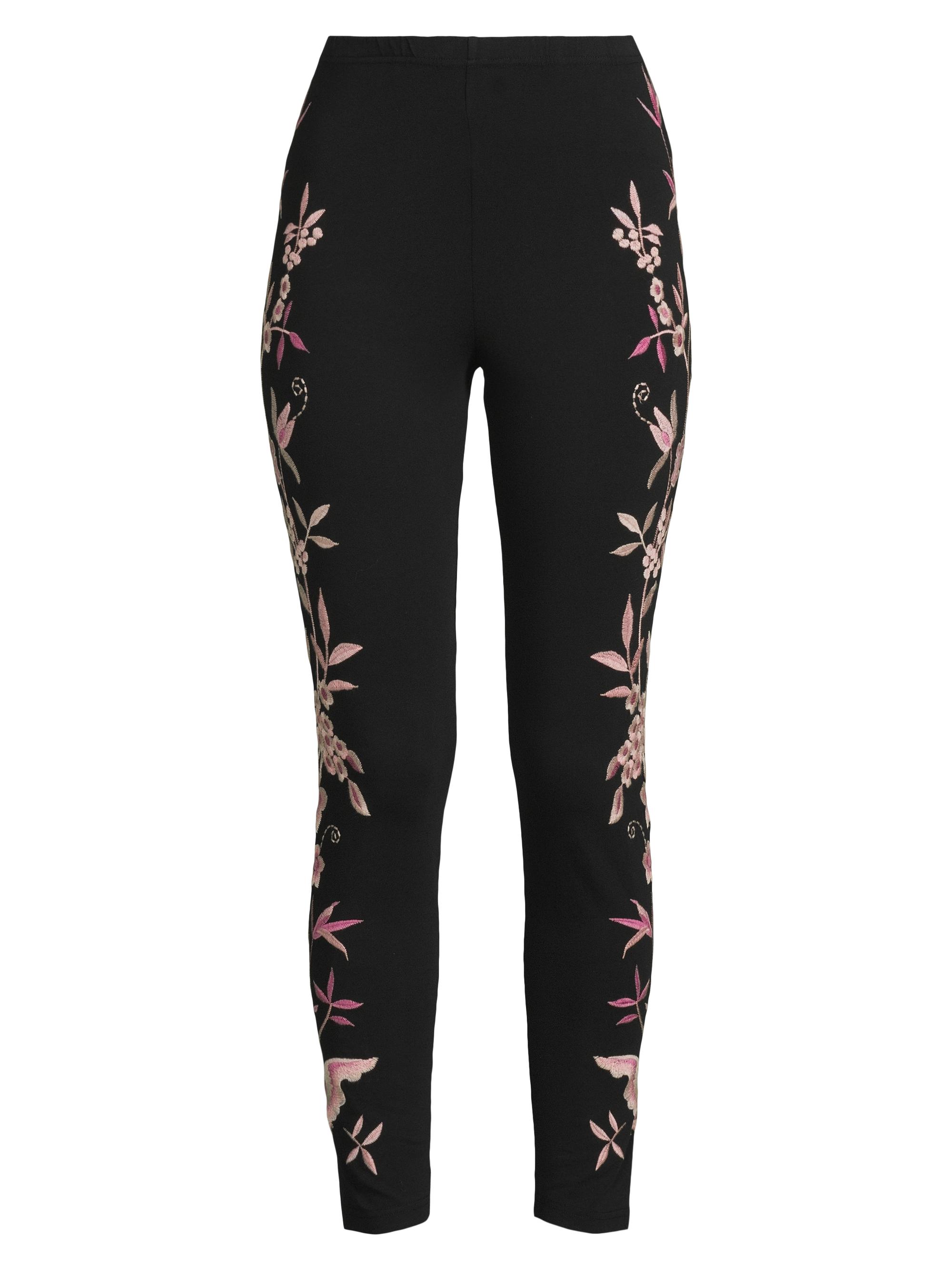 Johnny Was Women's Rosalyn Floral Leggings - Black