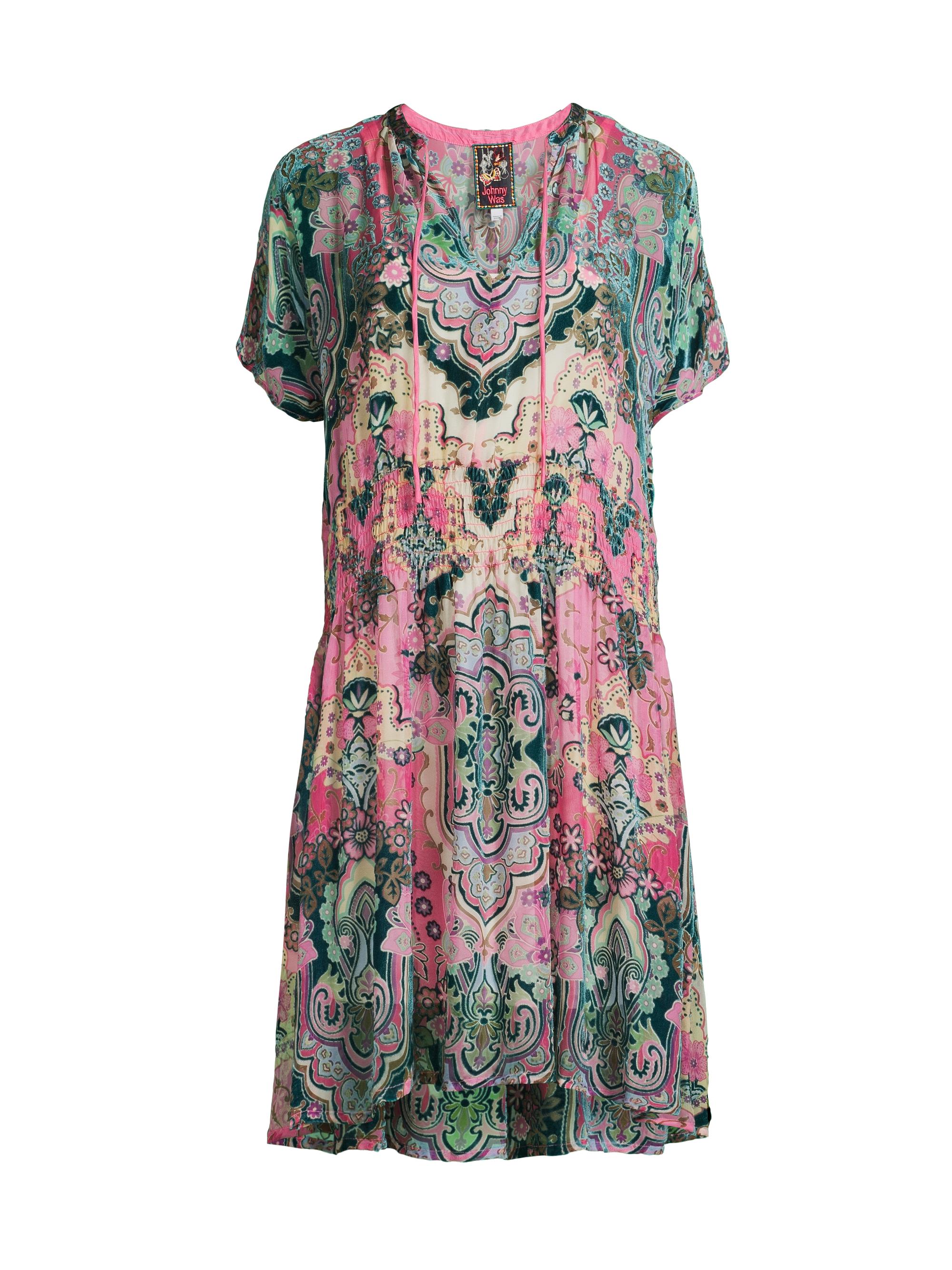 Johnny Was Women's Thia Burnout Slip Dress - Paisley Melody