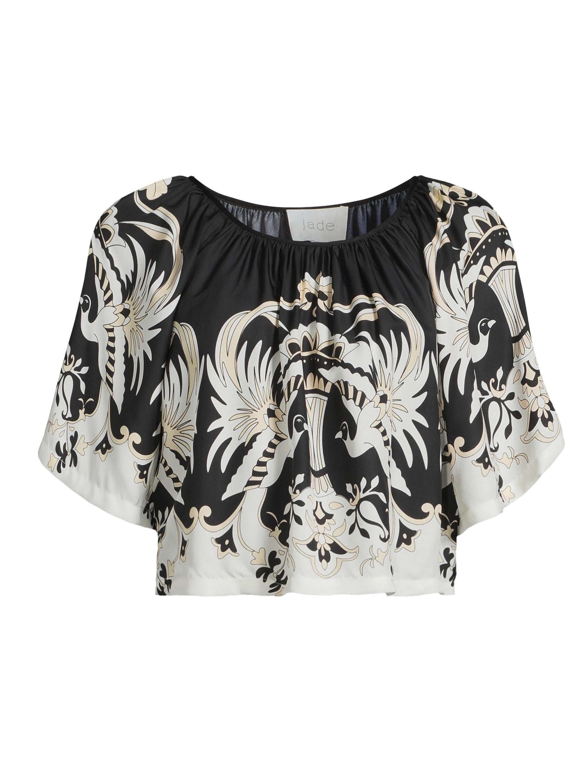 Johnny Was Women's Santi Cropped Blouse - Bird Of Paradise