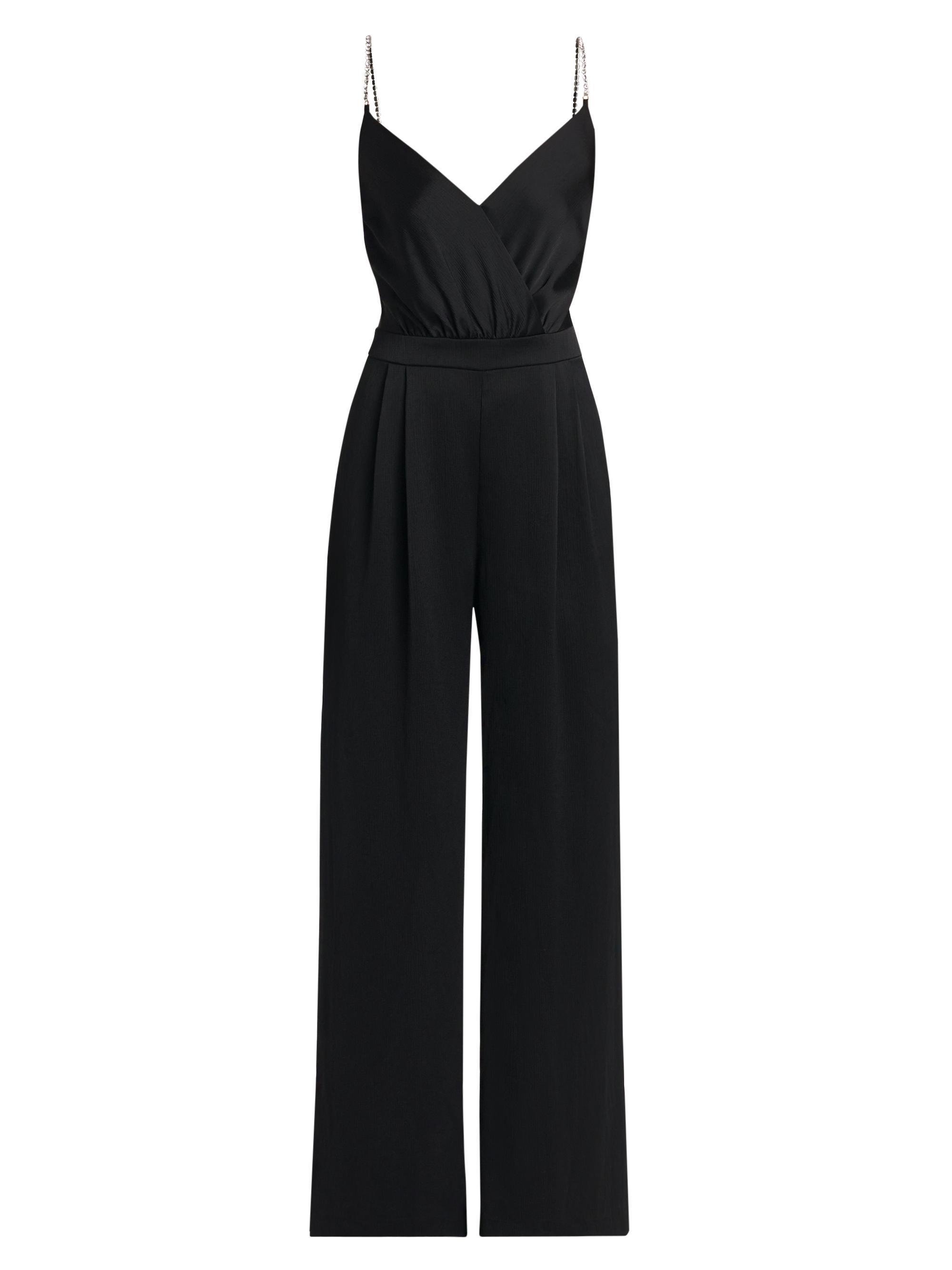 MICHAEL Michael Kors Crystal-Strap Satin Jumpsuit Saks Fifth