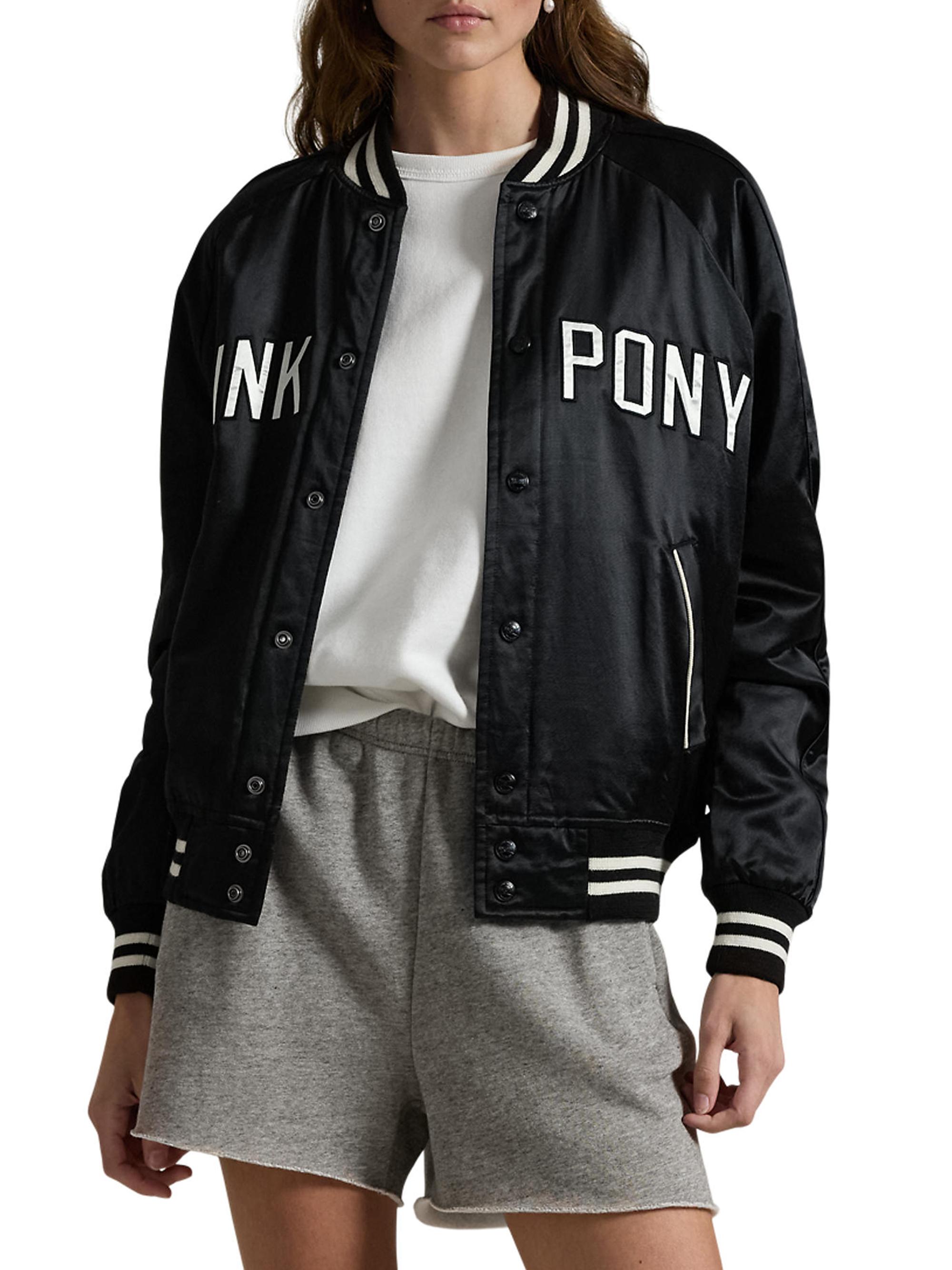 Polo Ralph Lauren Unisex Pink Pony Takihyo Satin Baseball Jacket