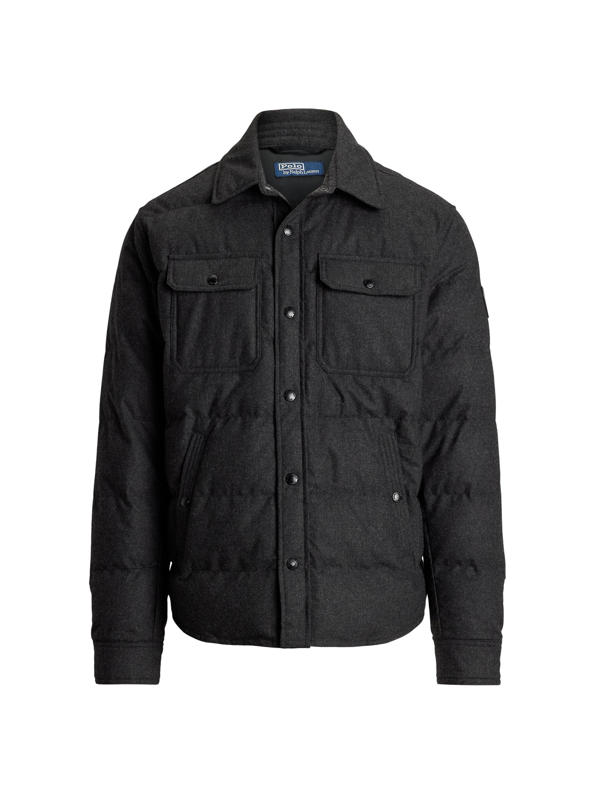 Polo Ralph Lauren Men's Lewis Wool-Blend Jacket - Dark Charcoal