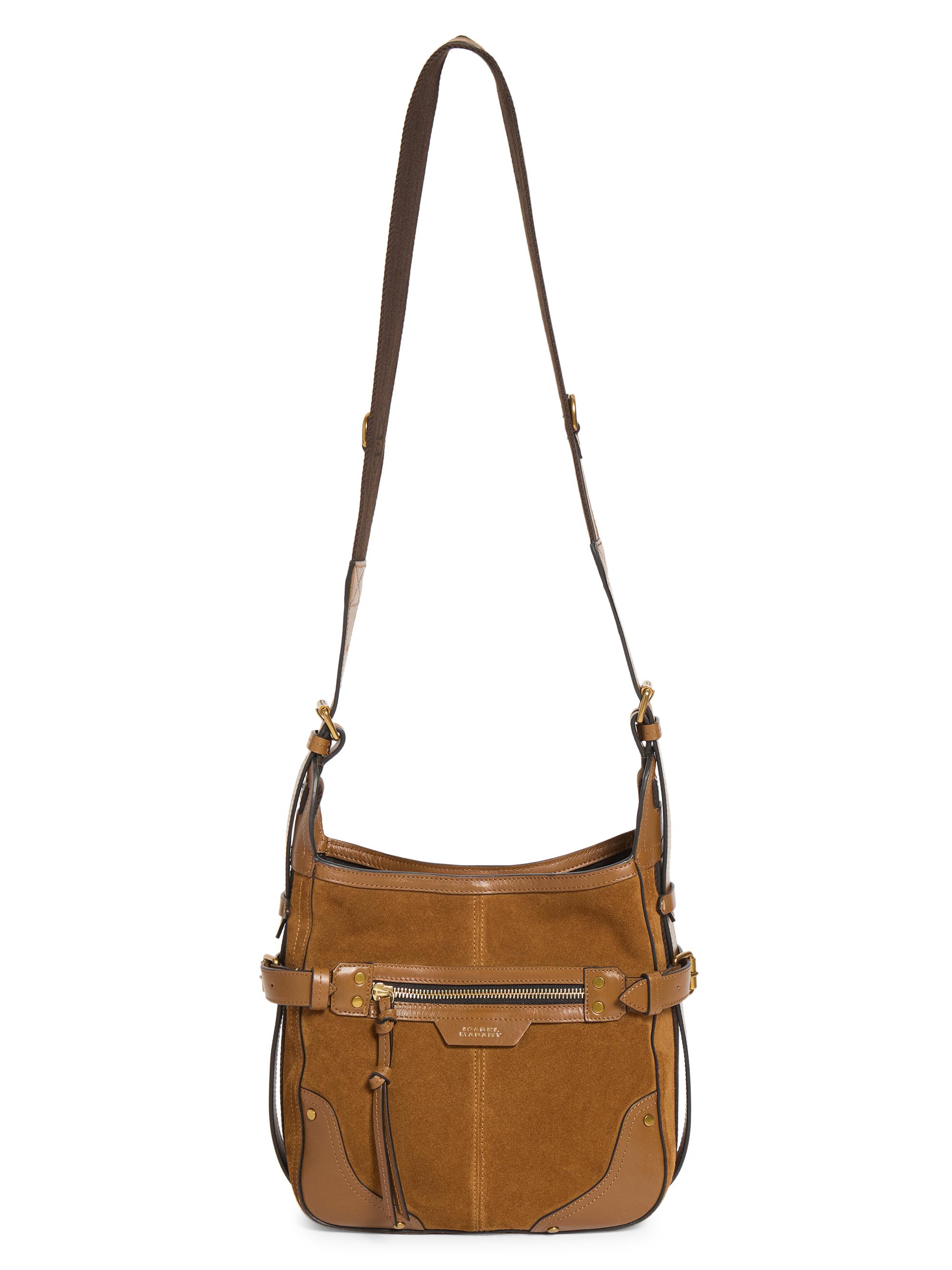 Isabel Marant Men's Sierra Suede Hobo Bag - Cognac