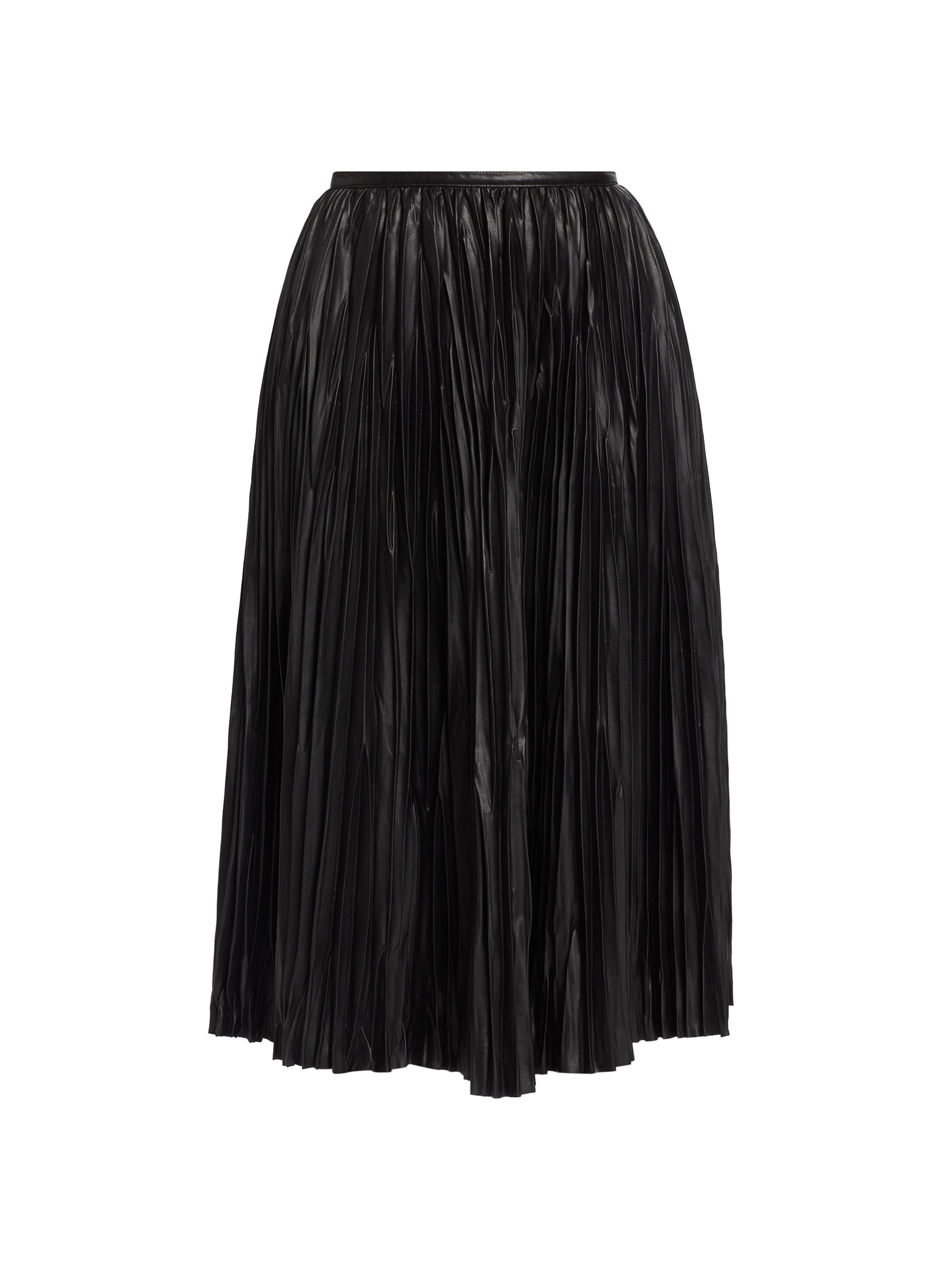 Proenza Schouler White Label Women's Rosalyn Faux Leather Midi-Skirt - Black