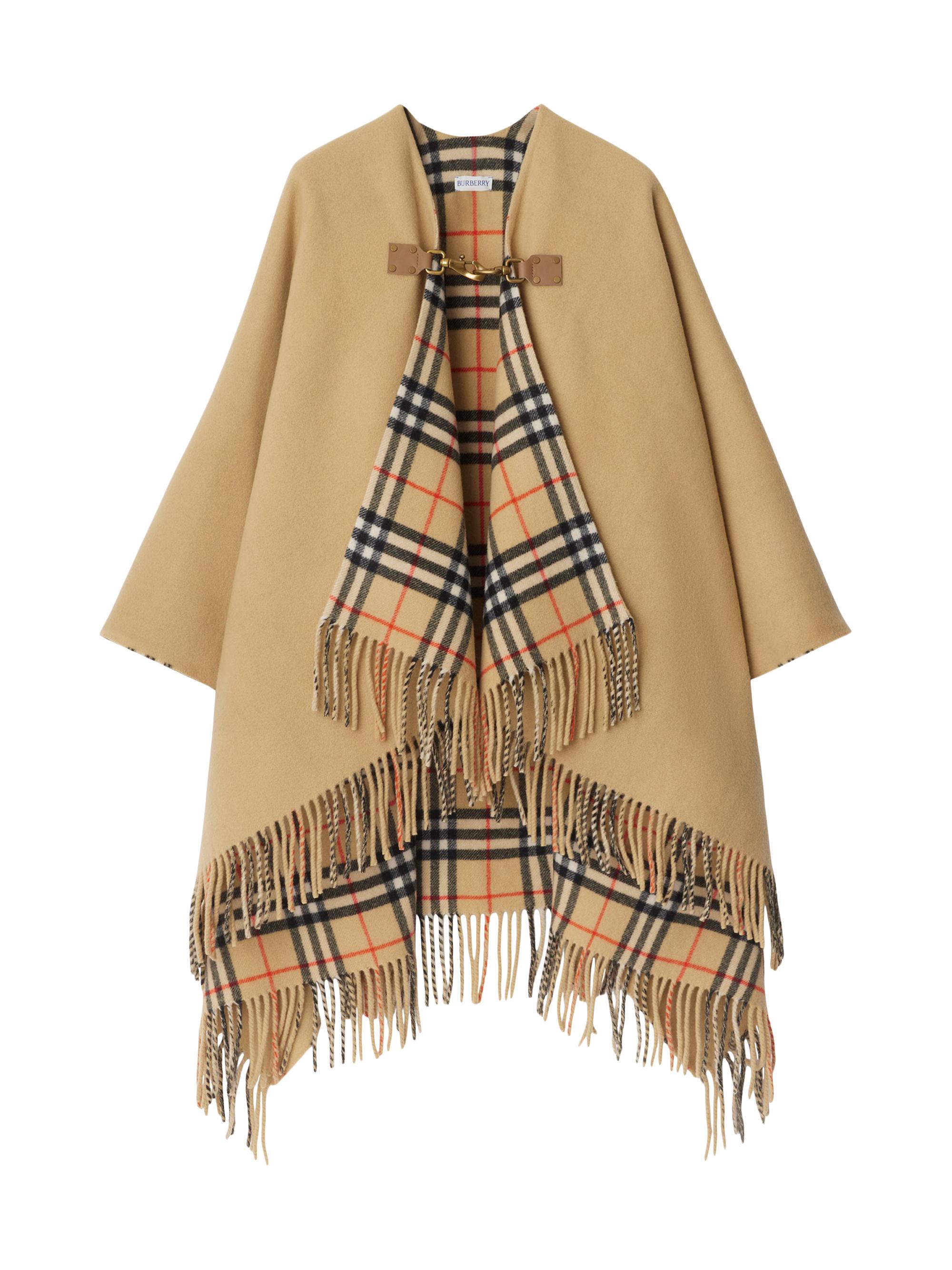 Burberry St. Marsh Check Wool Cape | Saks Fifth Avenue