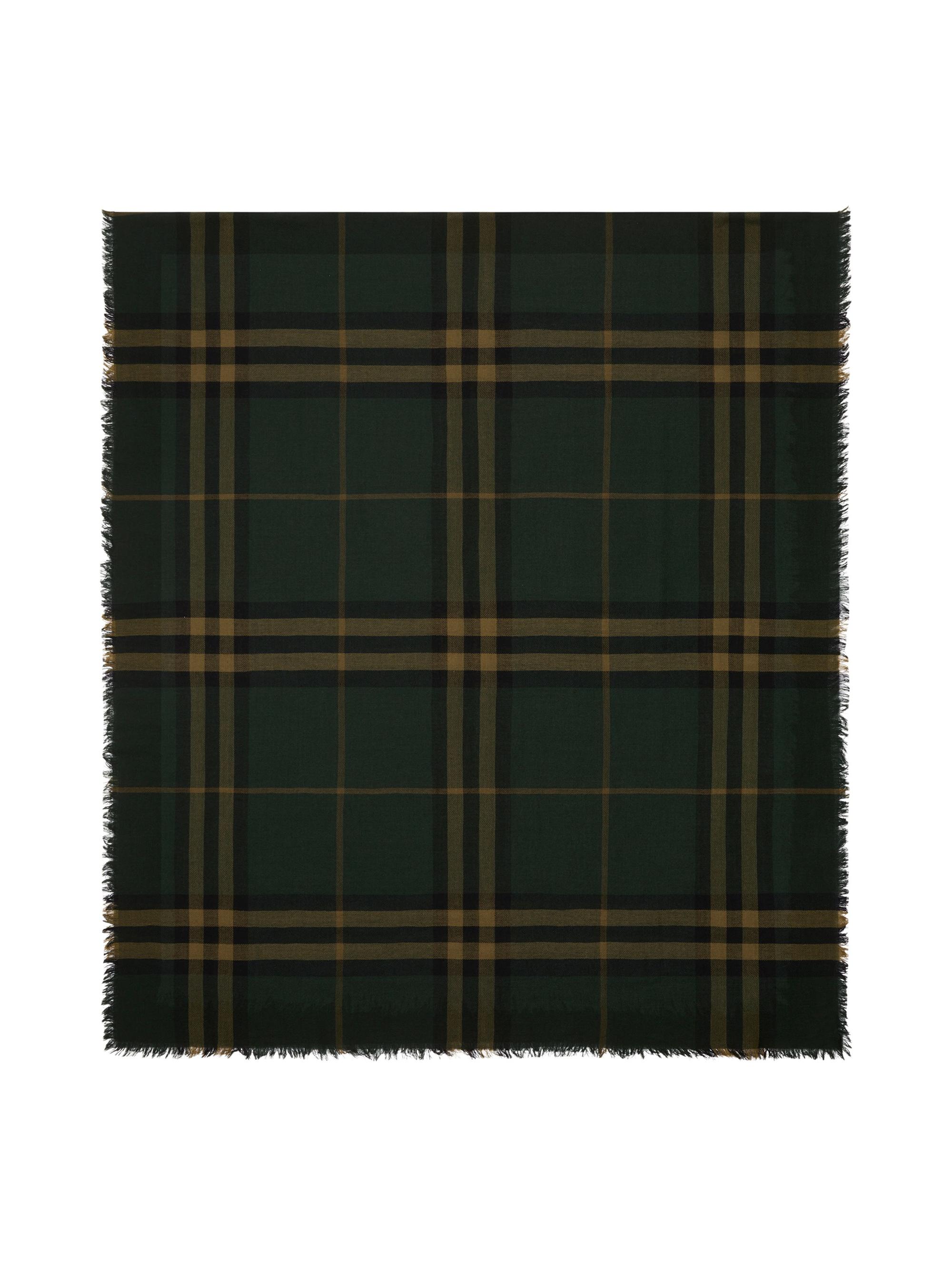 Burberry Women's Giant Check Wool Scarf - Shadow