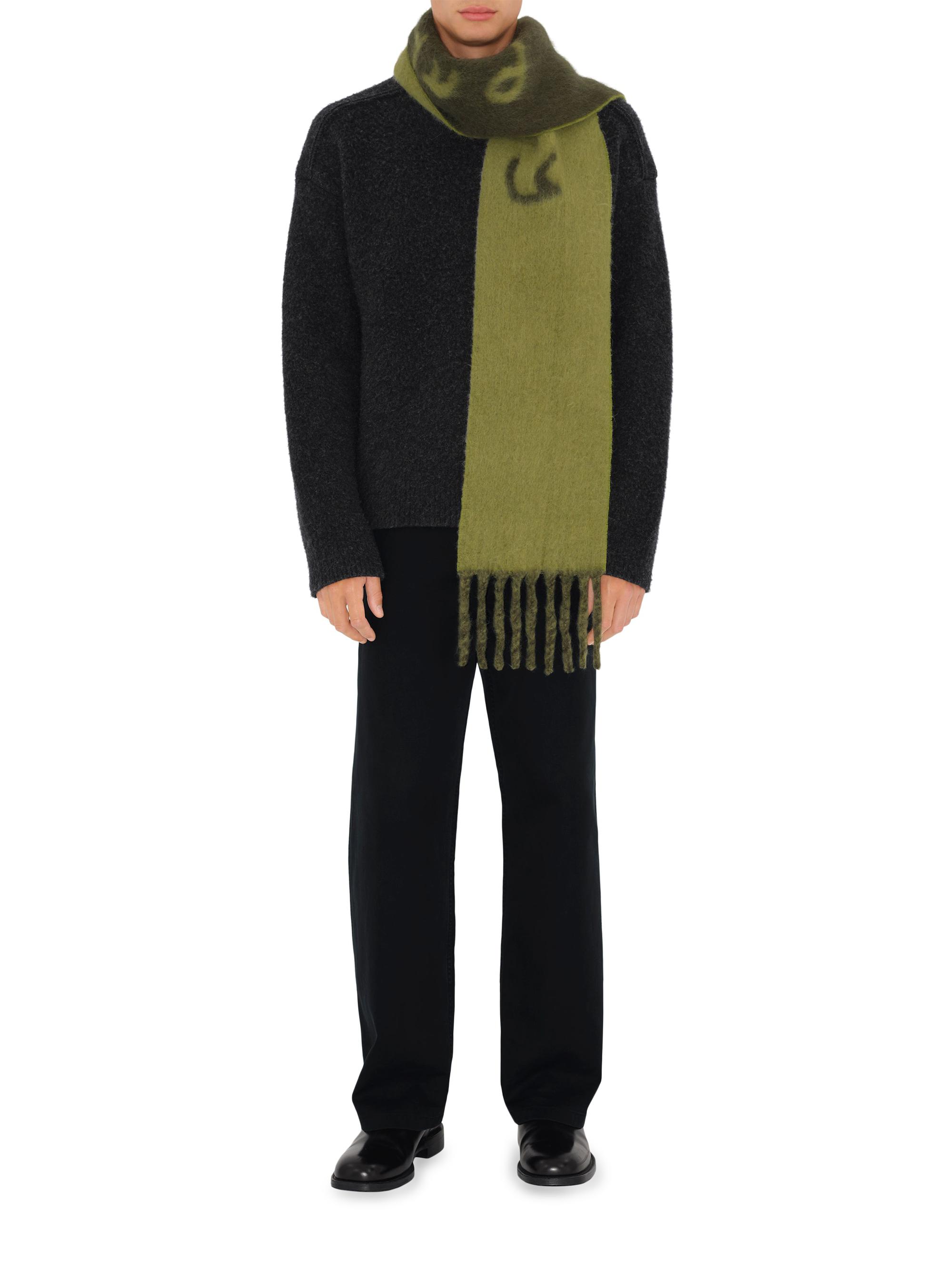 Burberry Mu Logo Alpaca-Blend Jacquard Scarf | Saks Fifth Avenue