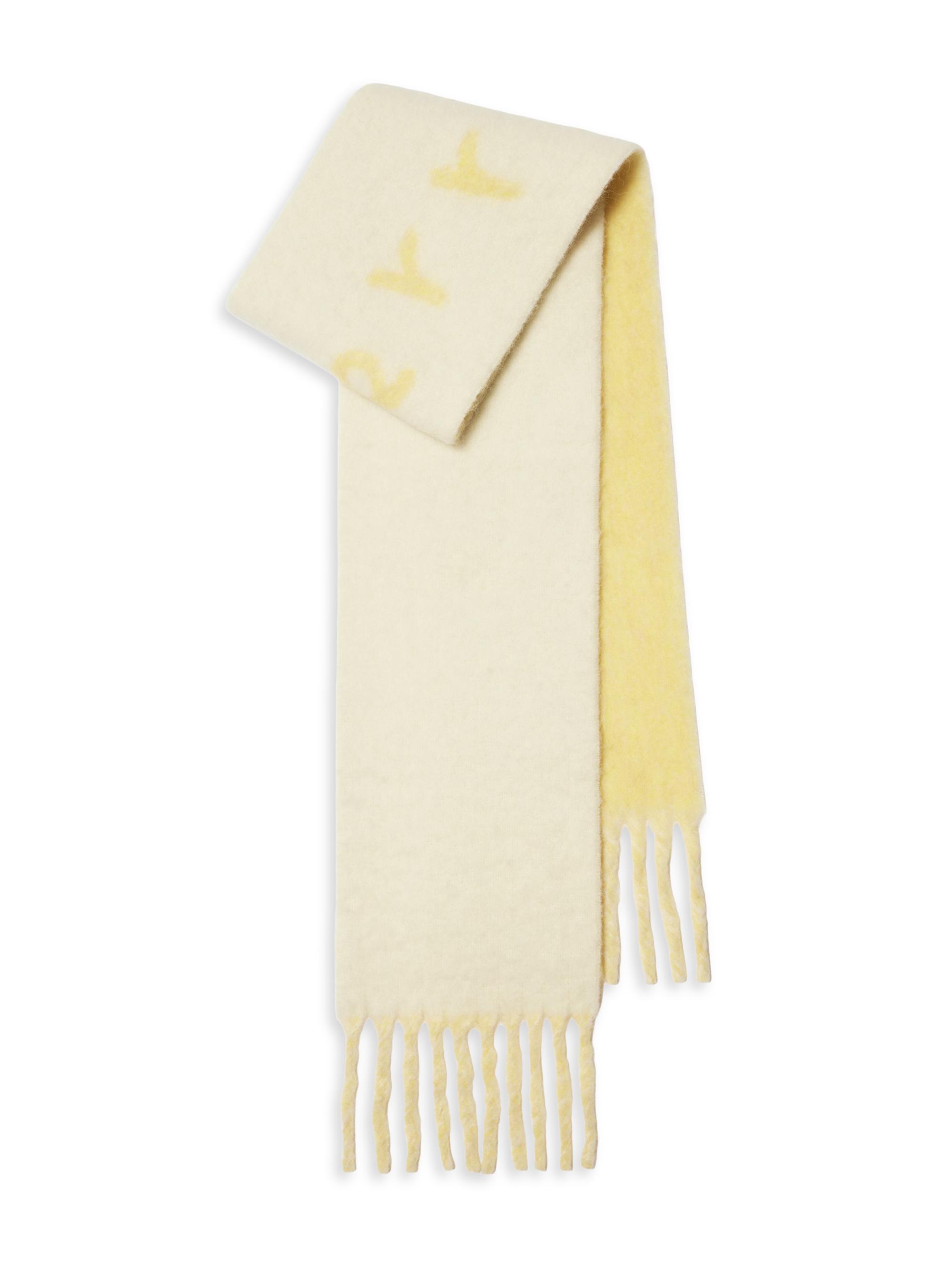 Burberry Mu Logo Alpaca-Blend Jacquard Scarf | Saks Fifth Avenue