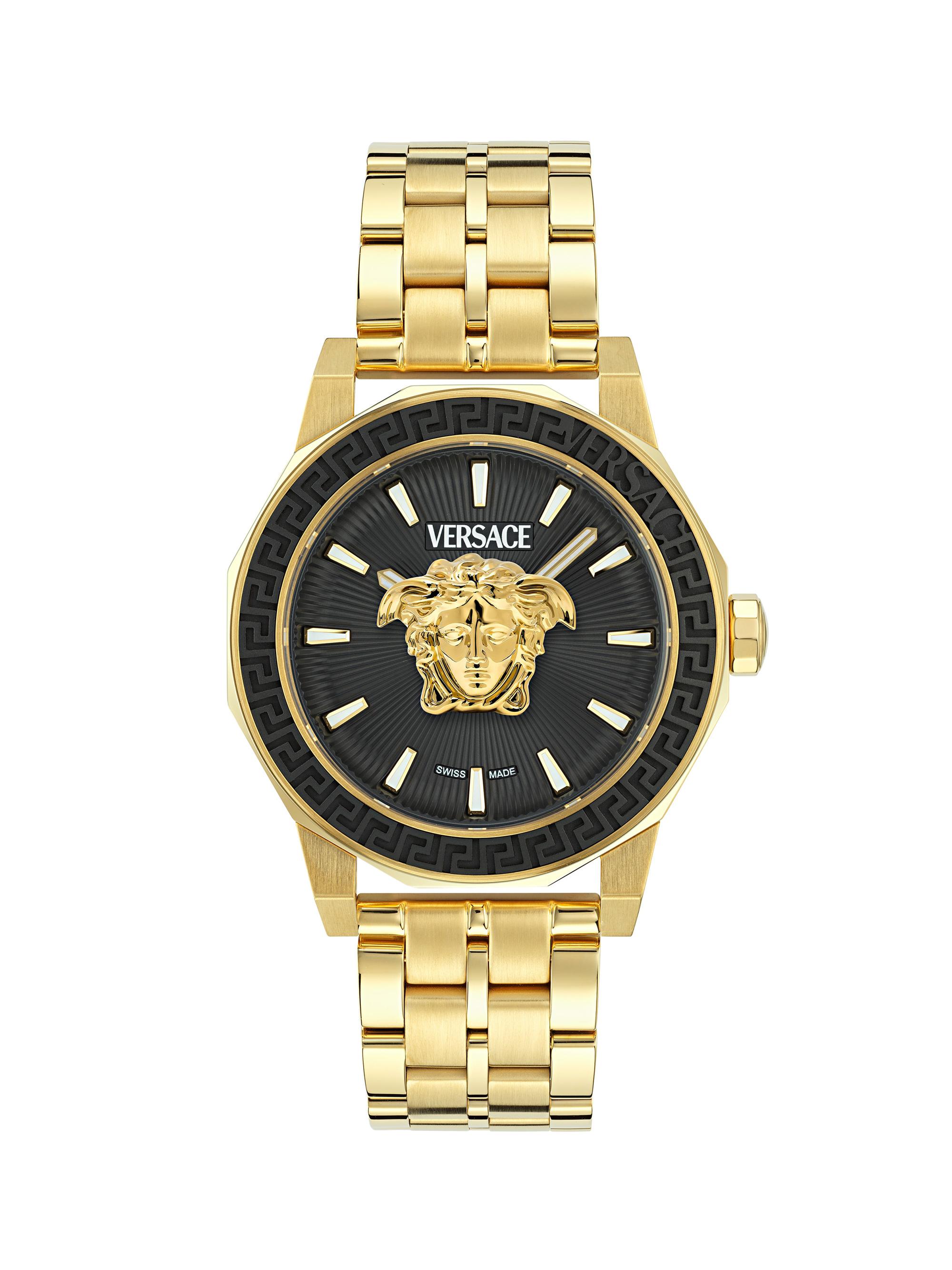 Versace Men's Medusa Deco Bracelet Watch - Yellow Gold
