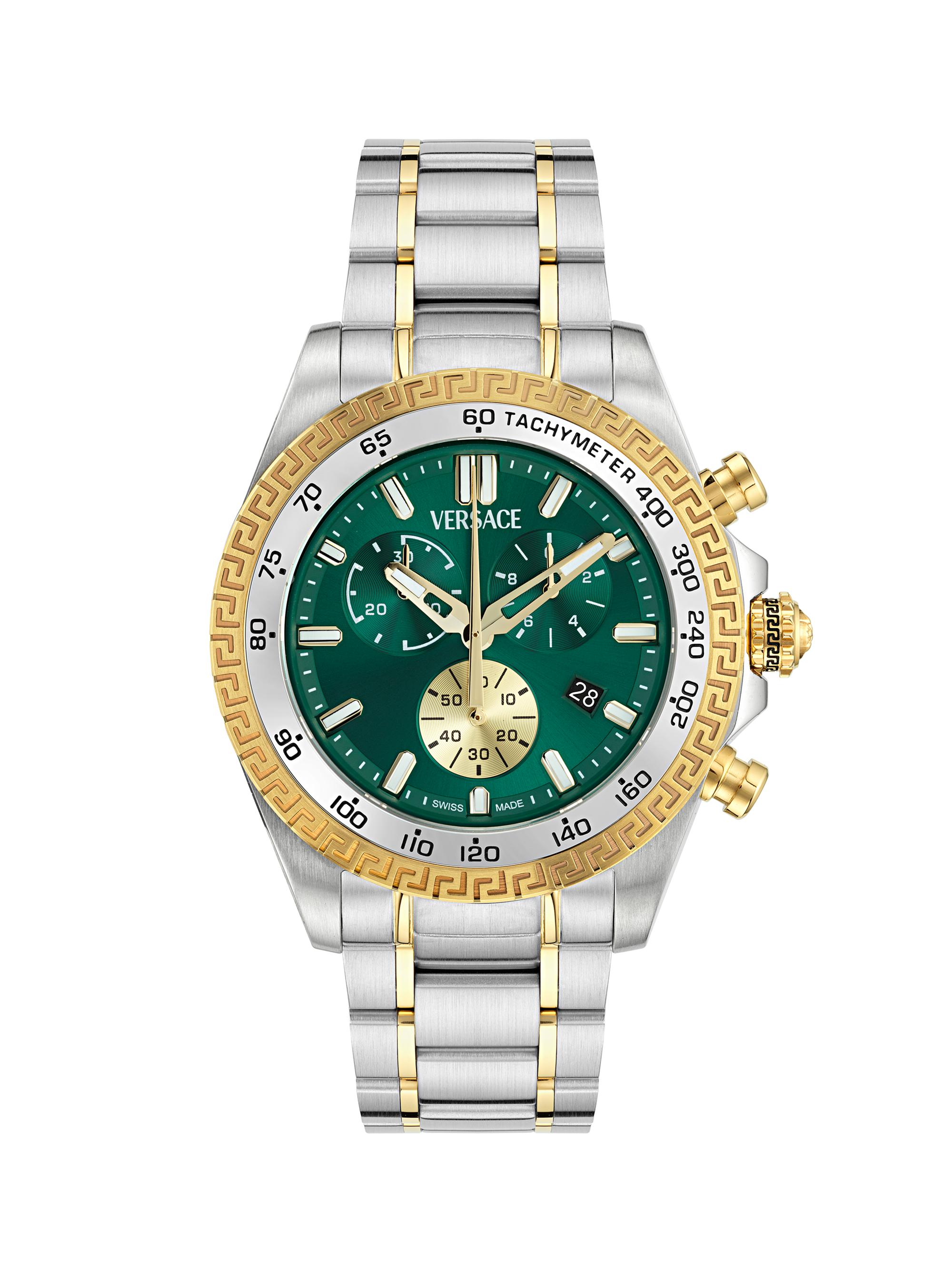 Versace Versace Chrono X Two-Tone Stainless Steel Bracelet Watch