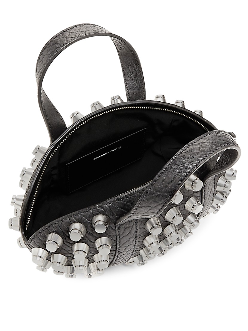 Shop Alexander Wang Kong Studded Leather Top Handle Bag Shop Alexander Wang Kong Studded Leather Top Handle Bag