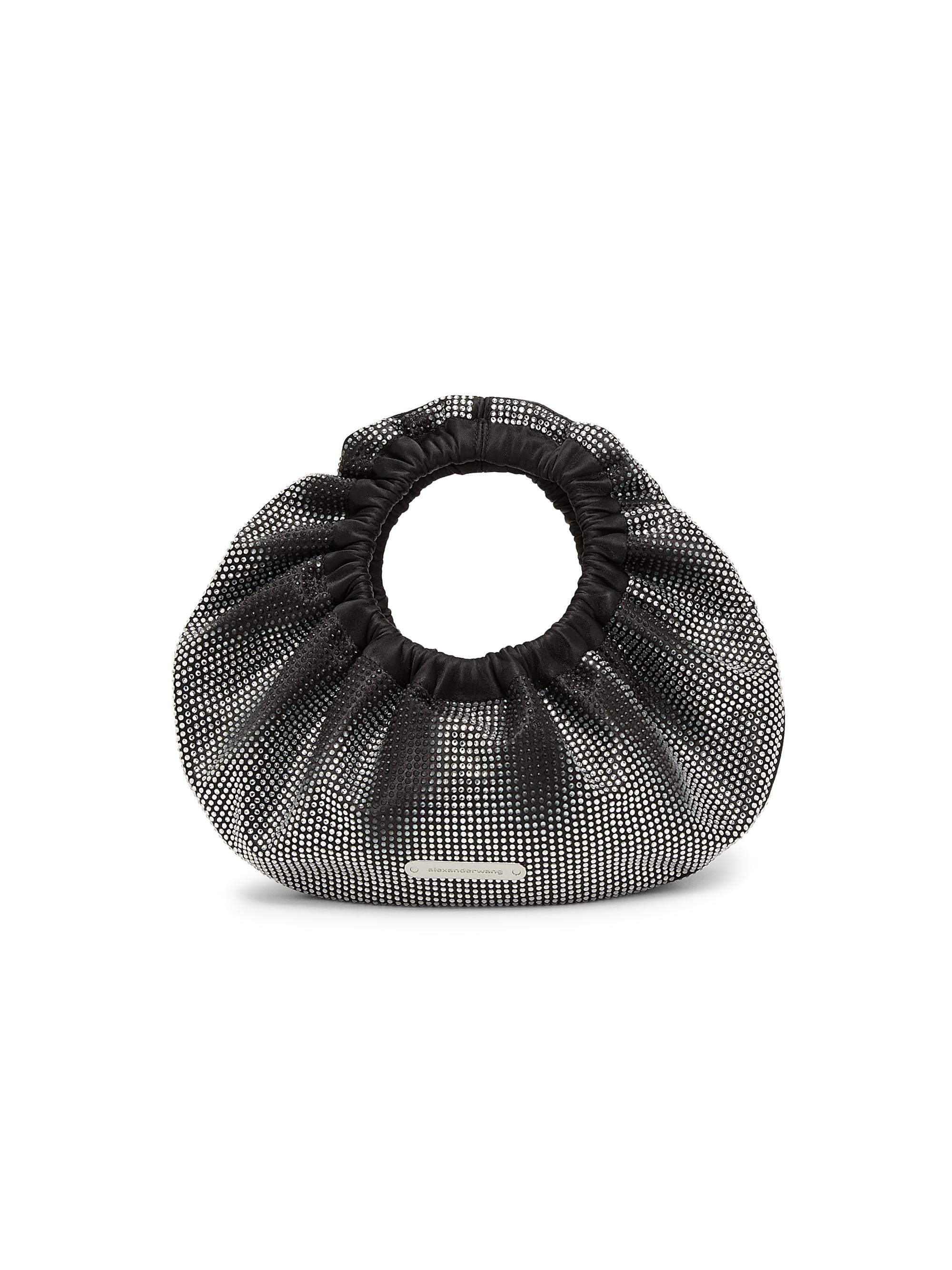 Alexander Wang Women's Mini Crescent Embellished Top Handle Bag - Grey