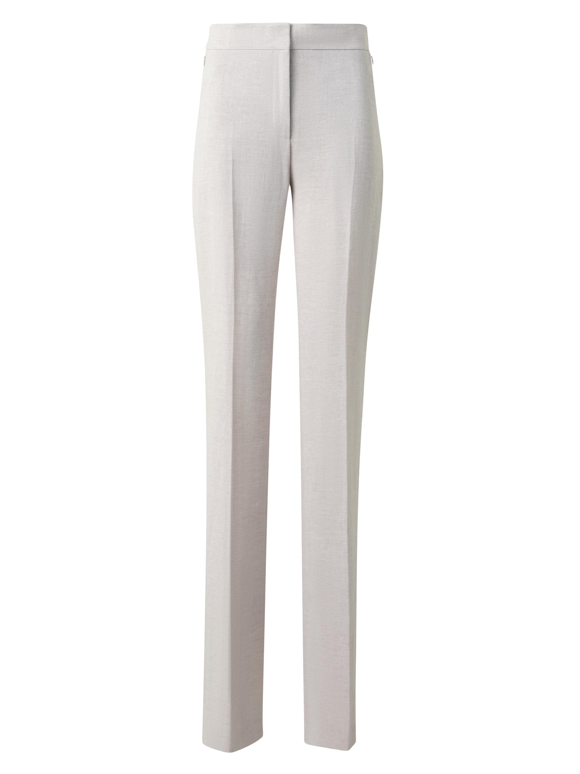 Akris Women's Carl Linen & Cotton Straight-Leg Pants - Greige