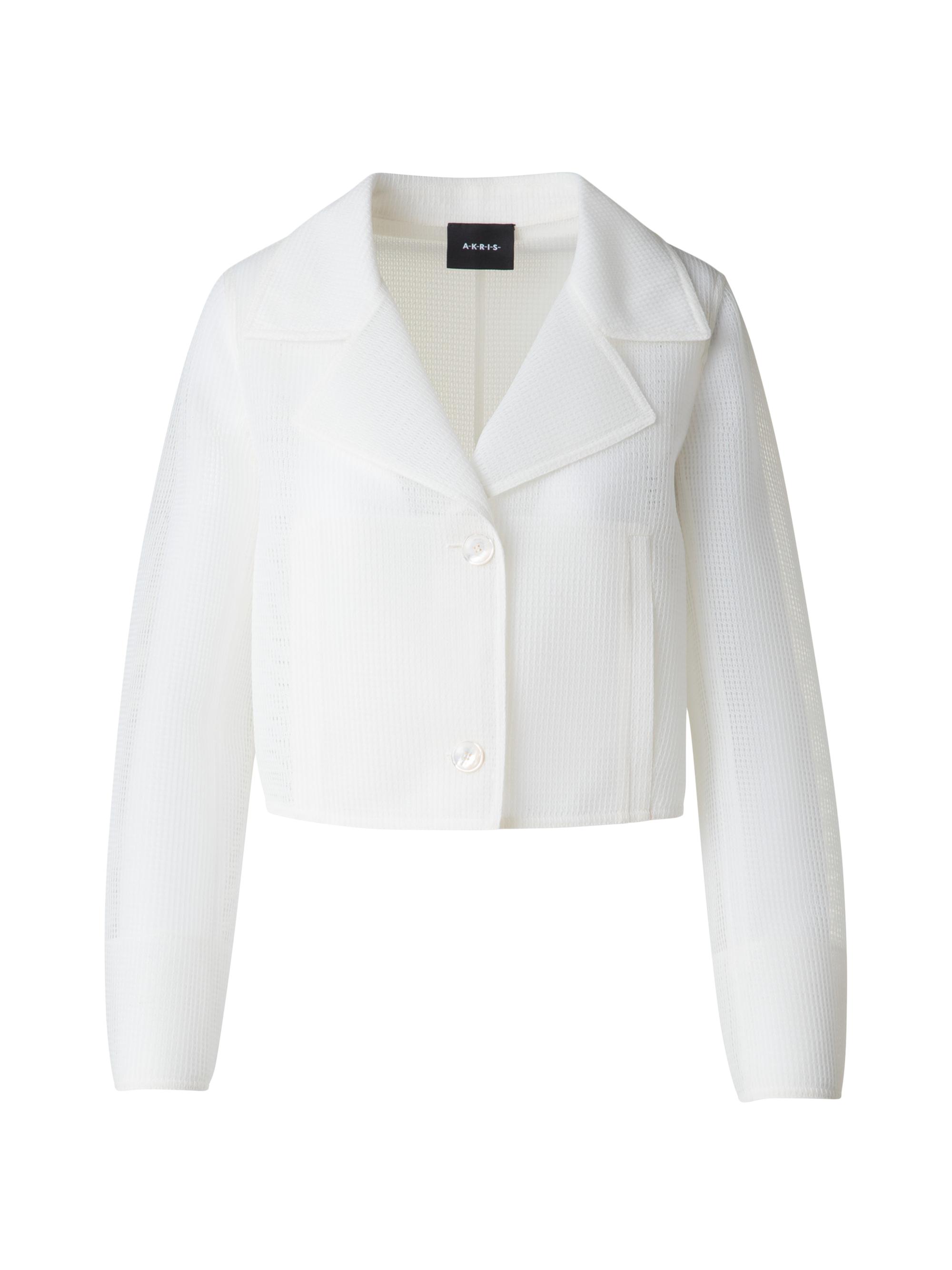 Akris Women's Alice Single-Breasted Jacket - Pure White