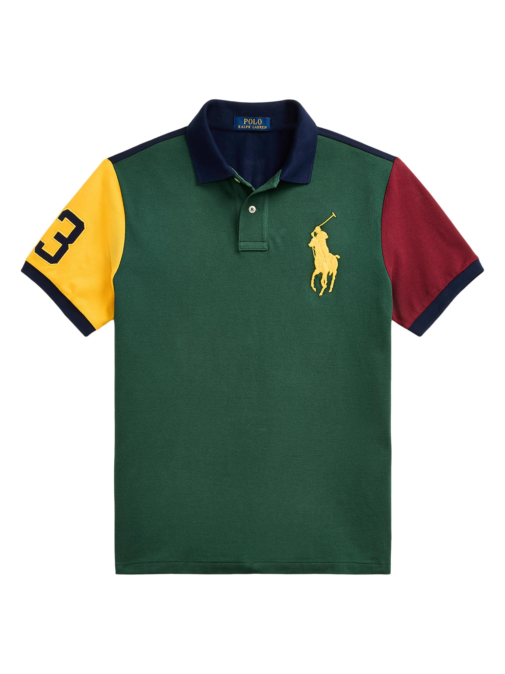 Polo Ralph Lauren Men's Colorblocked Cotton Polo Shirt - Vintage Pine Multicolor