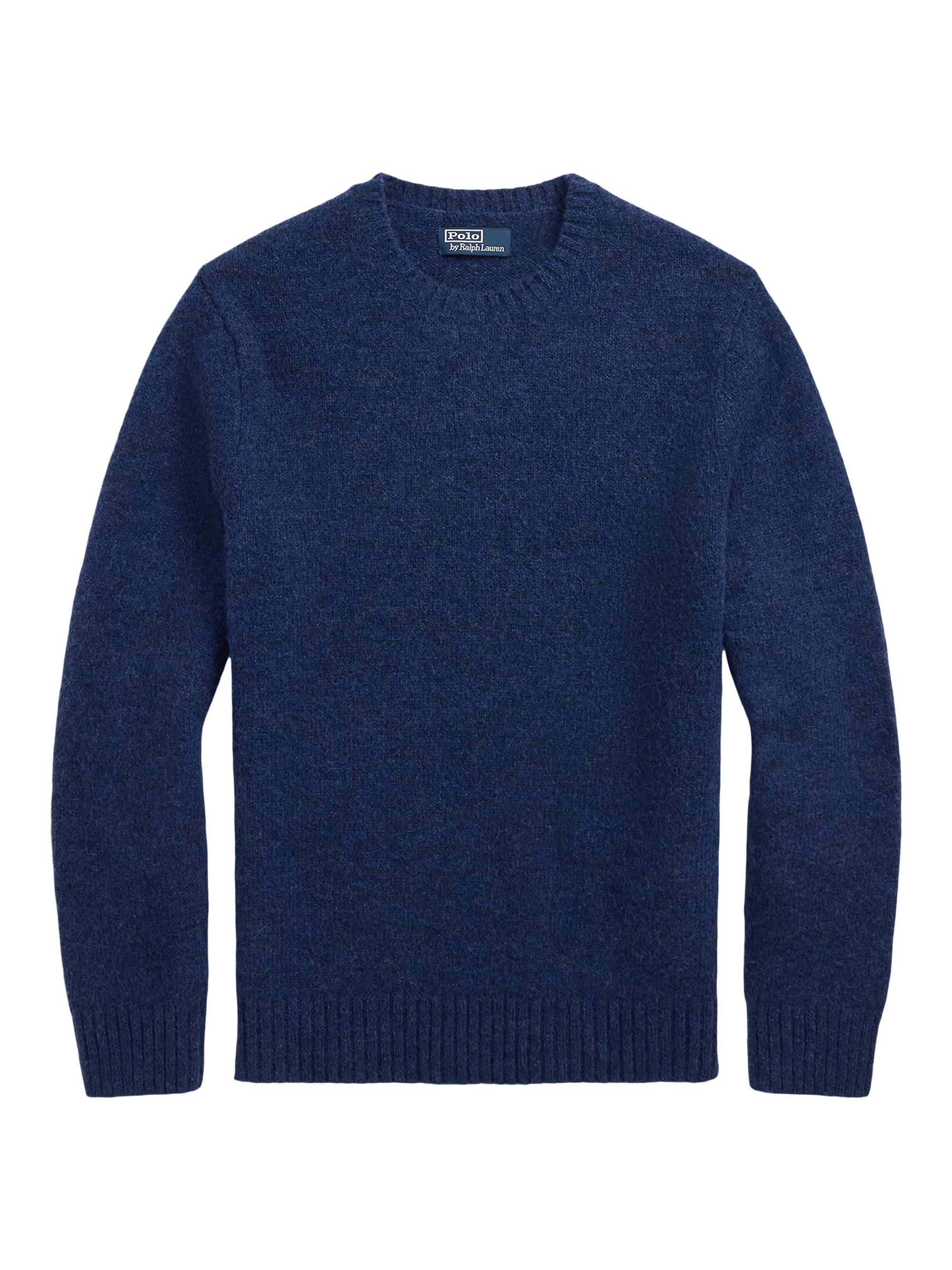 Polo Ralph Lauren Men's Alpaca-Blend Crewneck Sweater - Midnight Navy Heather