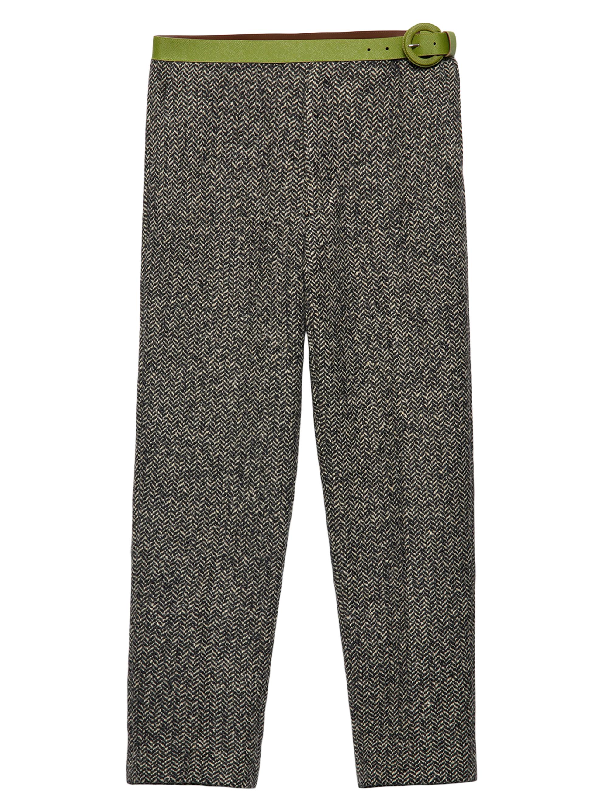 Prada Men's Wool Blend Pants - Multicolored