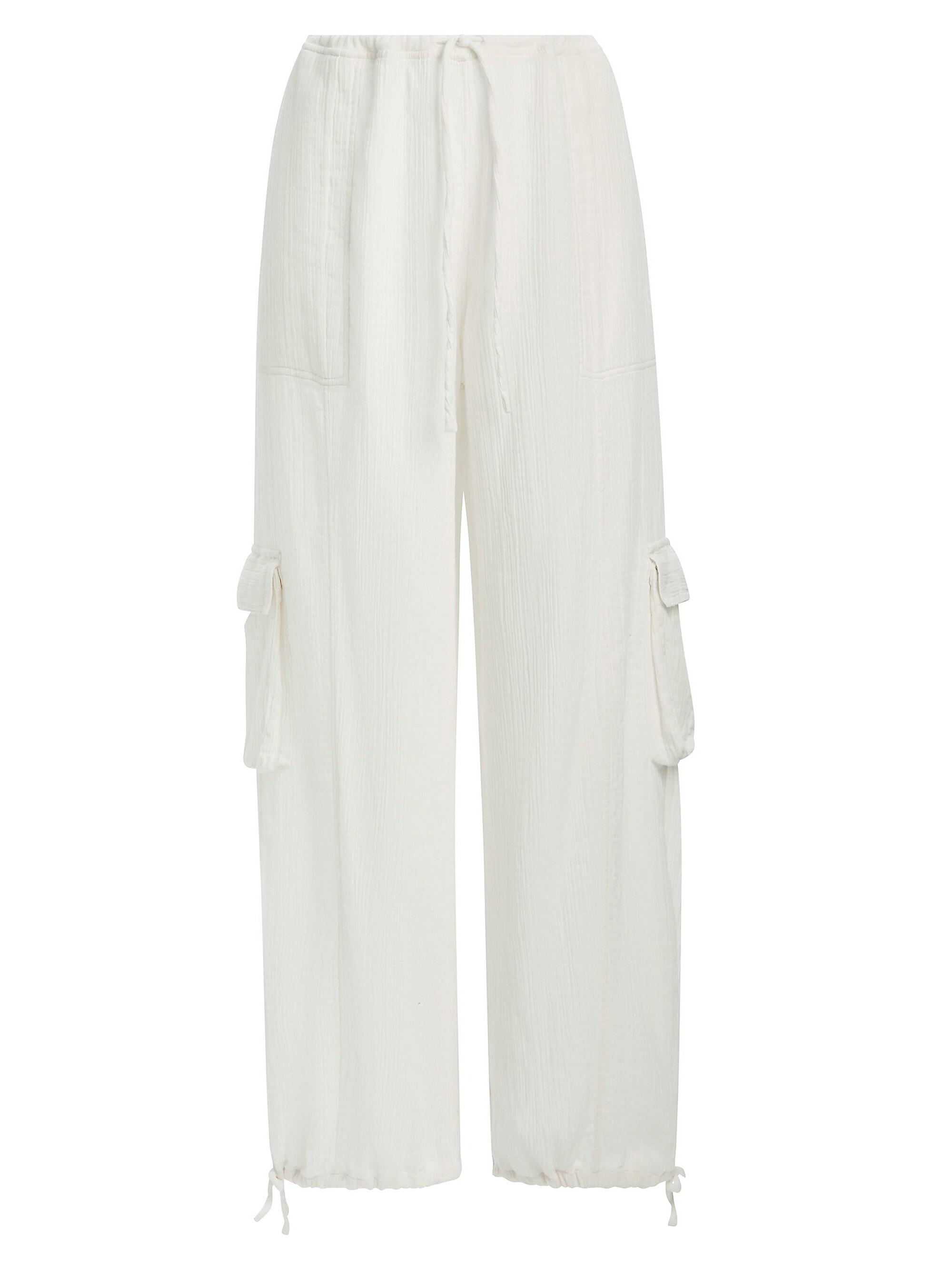 Ser.o.ya Women's Zira Gauze Cargo Pants - White