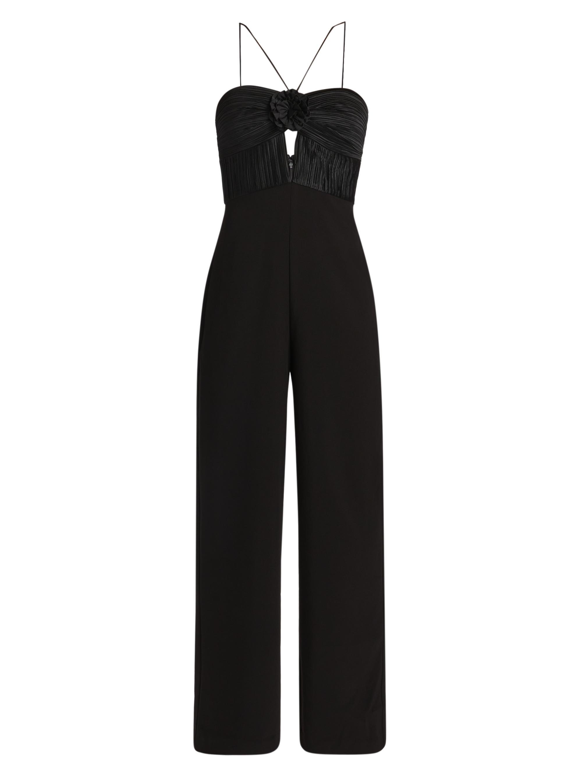 Aidan Mattox Stretch Crepe One-Shoulder Jumpsuit | Saks Fifth Avenue
