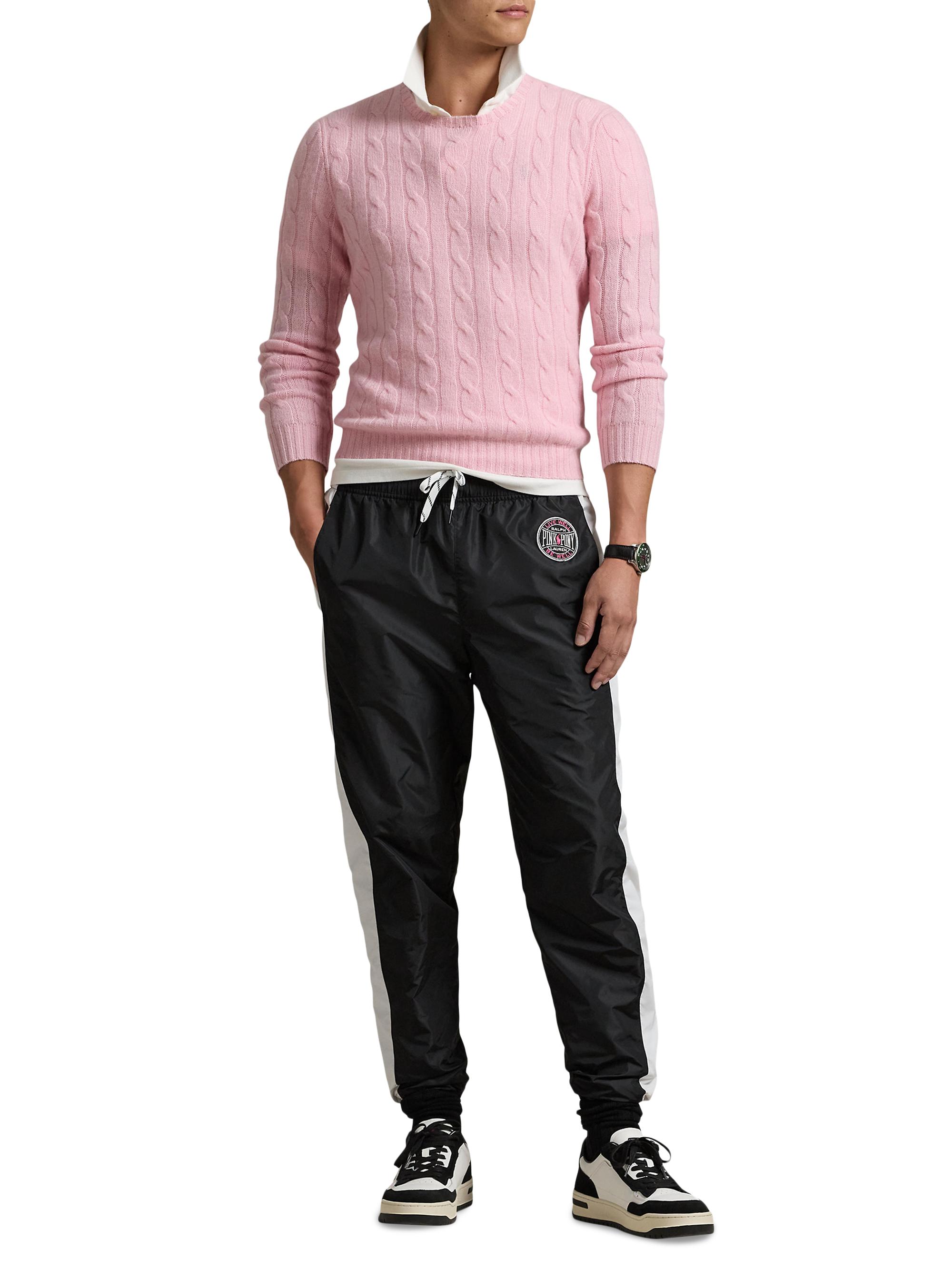 Polo Ralph Lauren Unisex Pink Pony Nylon Athletic Warm-Up Pants