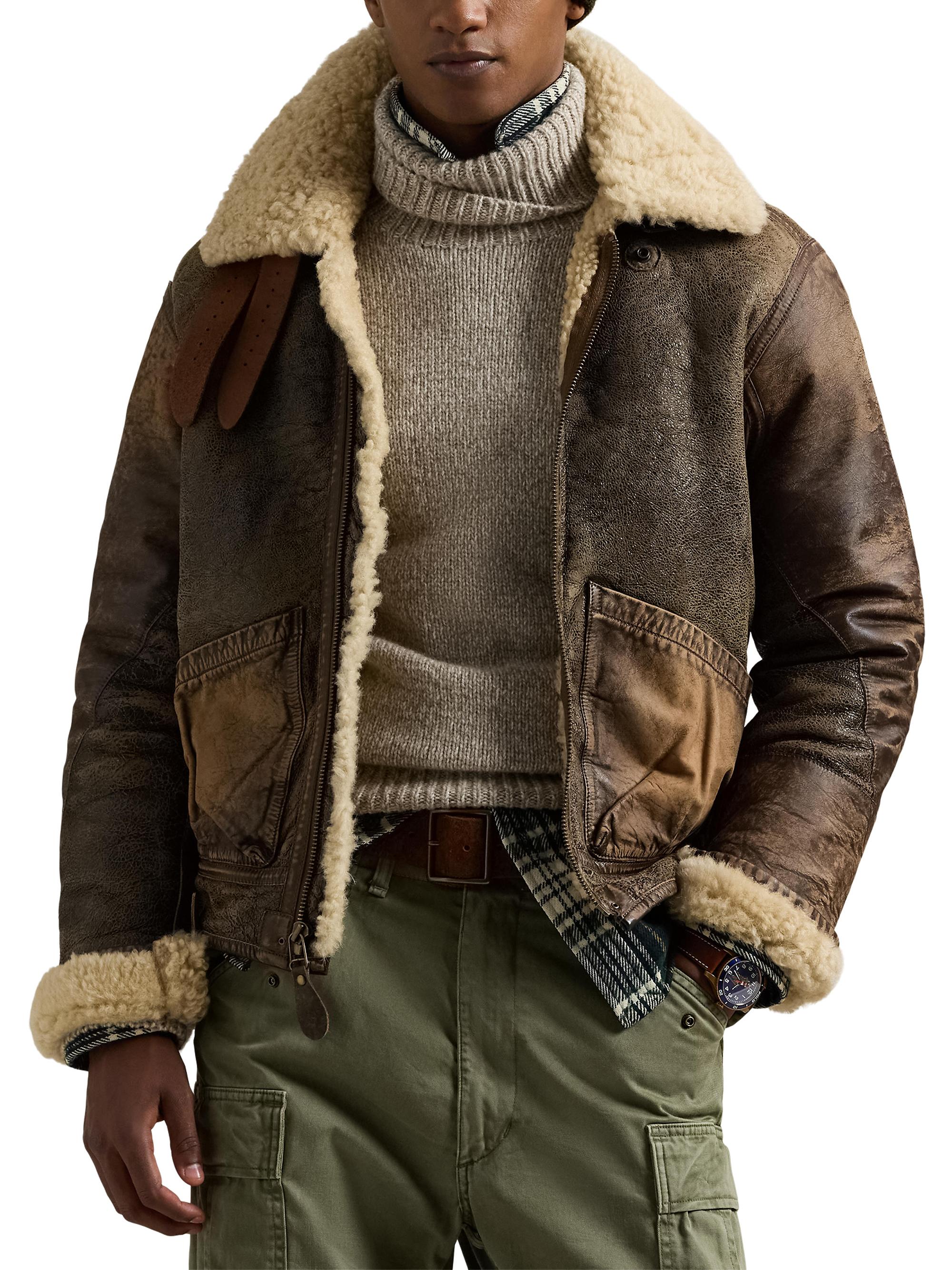 Polo Ralph Lauren Shearling-Lined Bomber Jacket | Saks Fifth Avenue