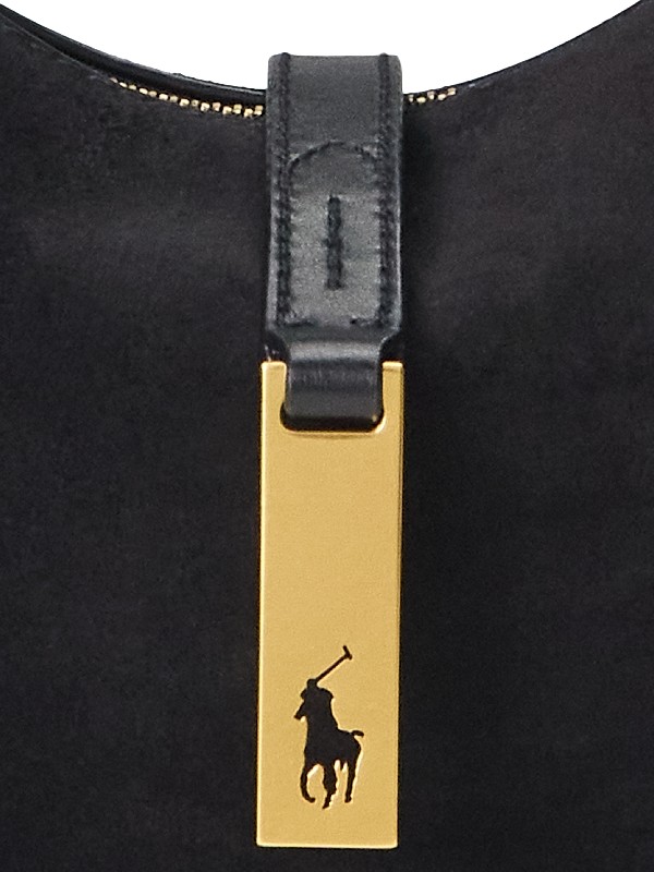 Shop Polo Ralph Lauren Mini ID Suede & Leather Shoulder Bag Shop Polo Ralph Lauren Mini ID Suede & Leather Shoulder Bag