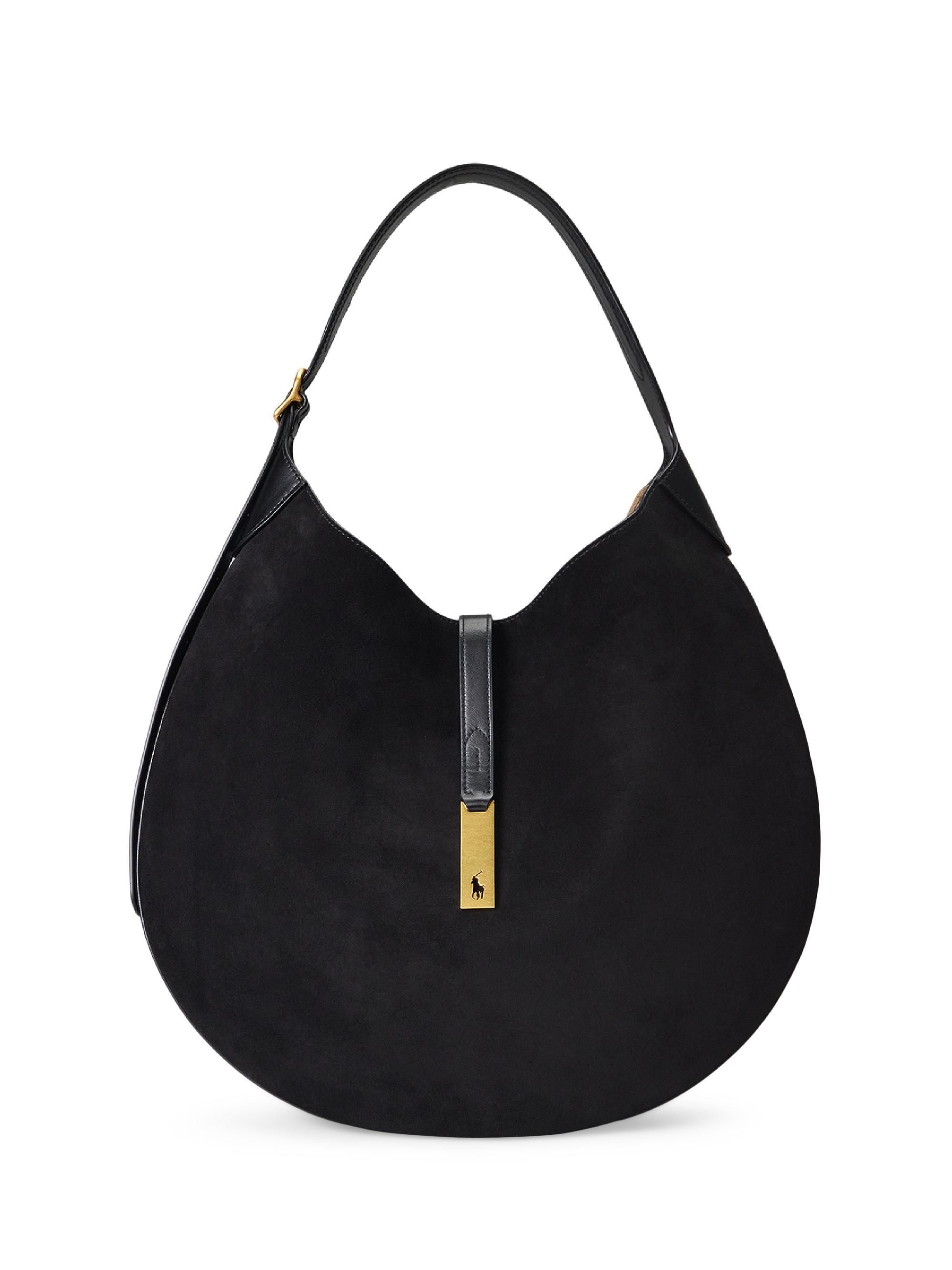 【希少】RALPH LAUREN shoulder bag suede Polo ID Suede Large Shoulder Bag for Women | Ralph Lauren® PA