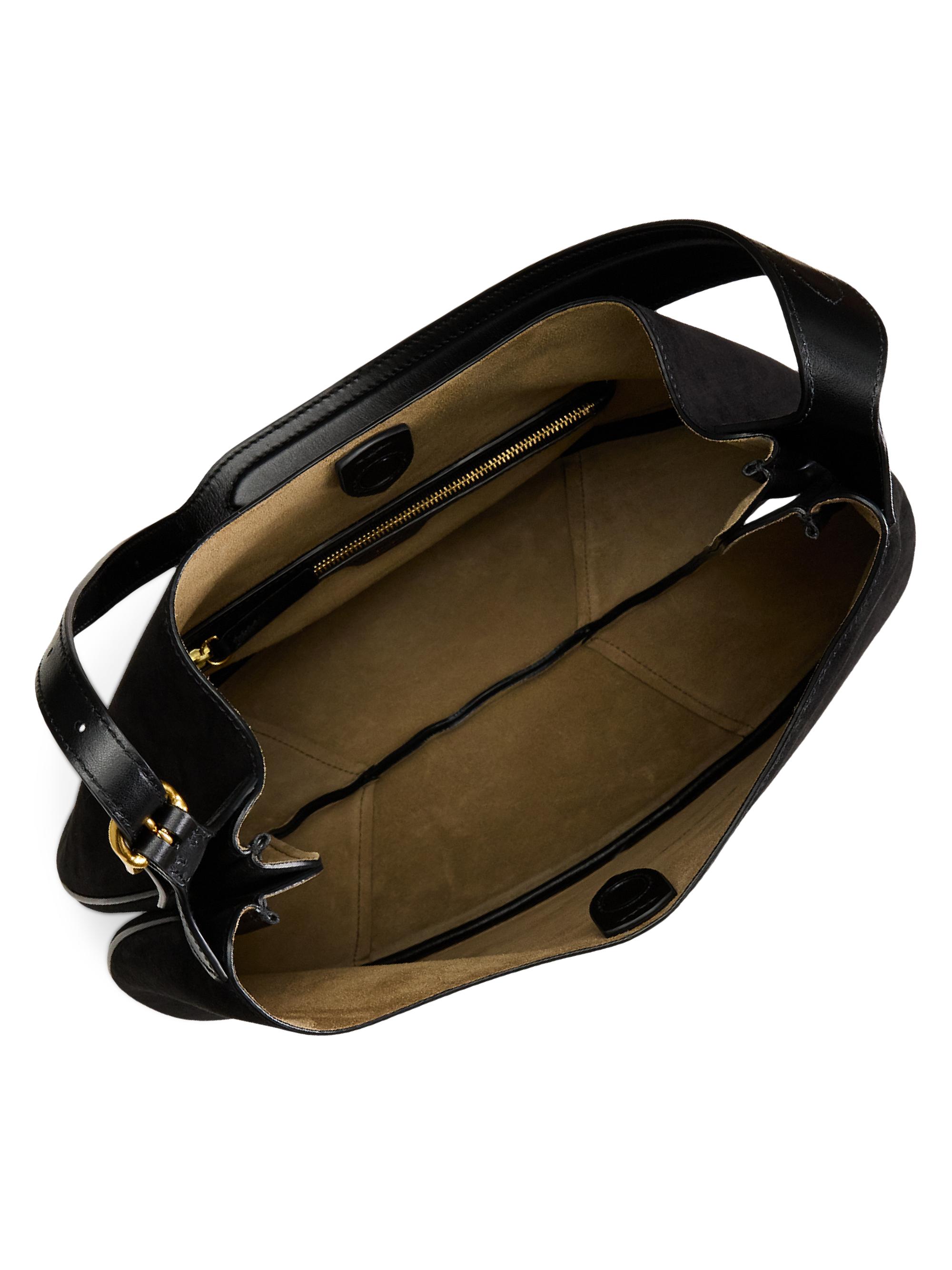 Polo Ralph Lauren Polo ID Suede Shoulder Bag | Saks Fifth Avenue