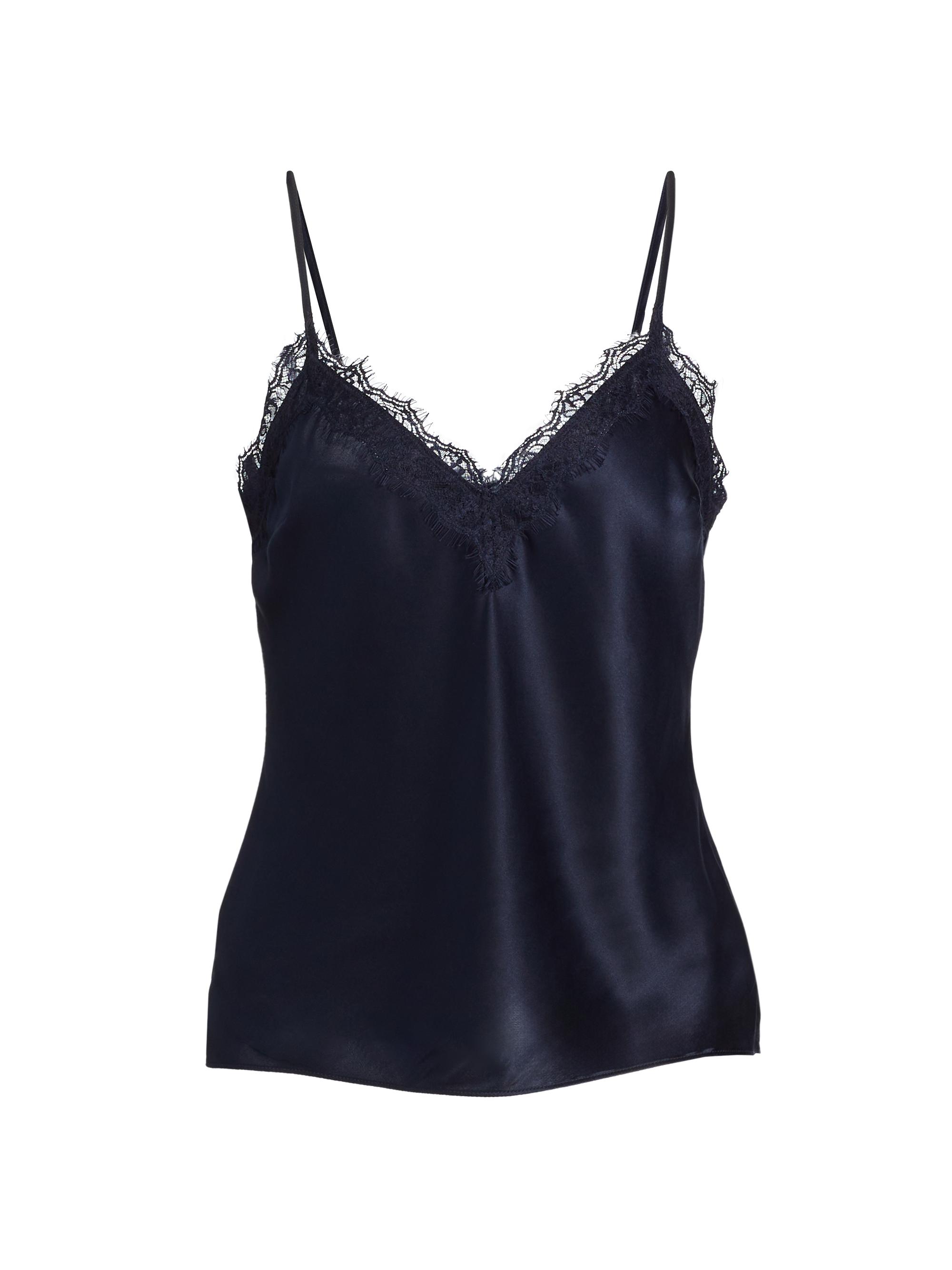 Veronica Beard Women's Ciarlo Silk-Blend Top - Navy