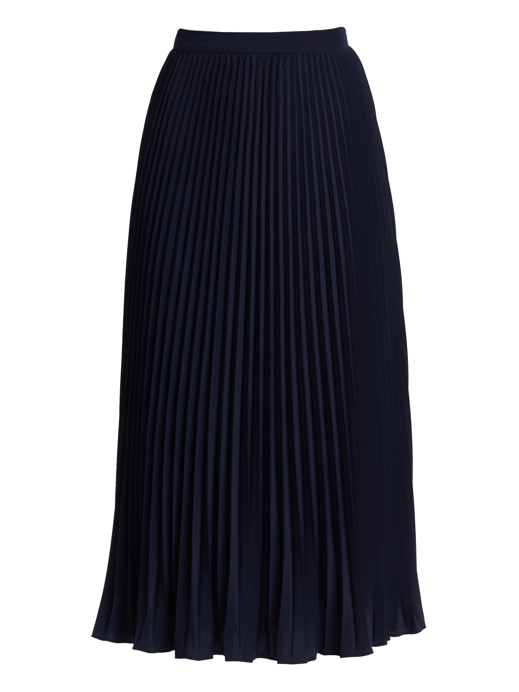 Veronica Beard Women's Addi Pleated Midi-Skirt - Navy