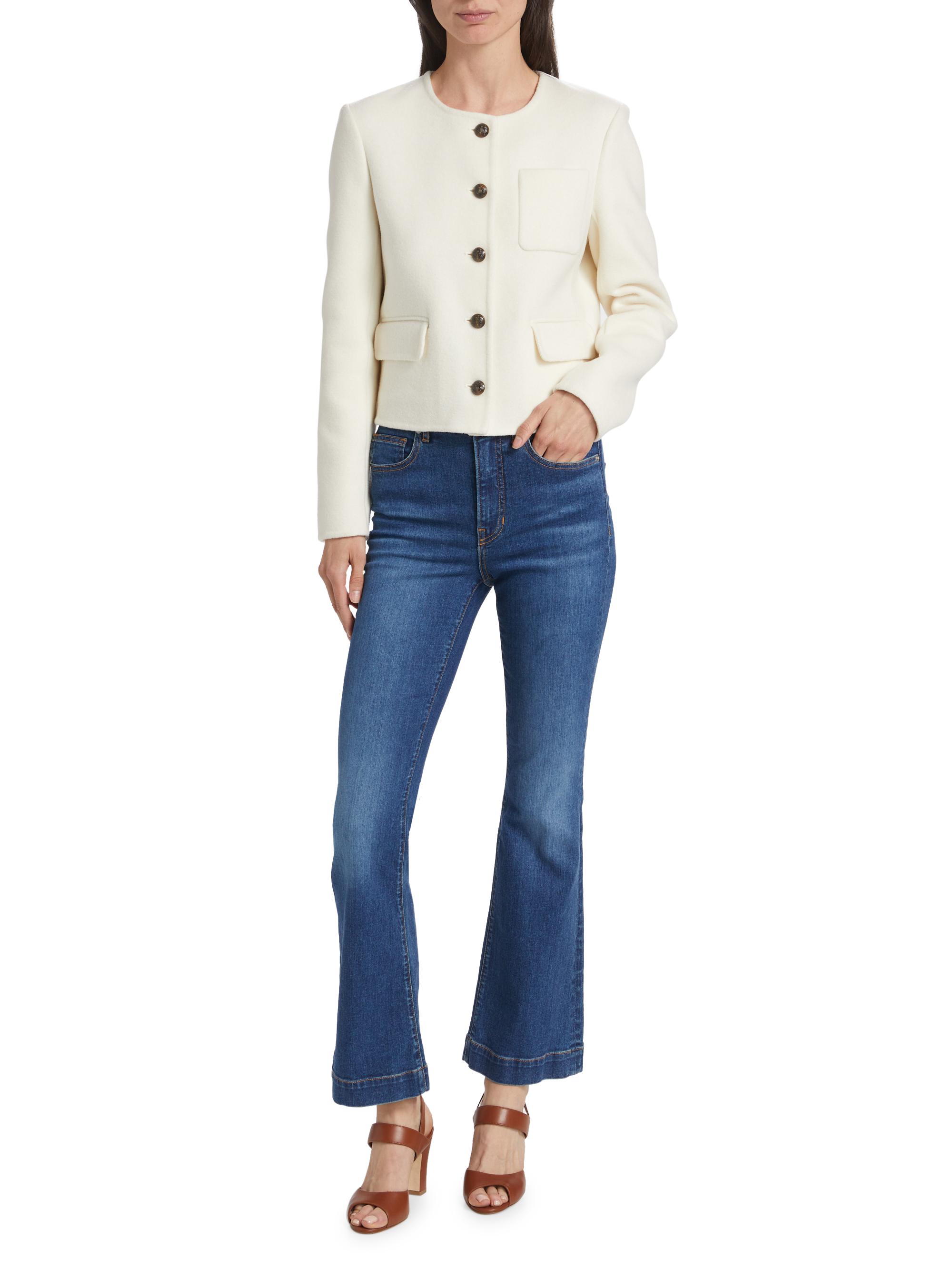Veronica Beard Lyssa Wool-Blend Button-Up Jacket | Saks Fifth Avenue