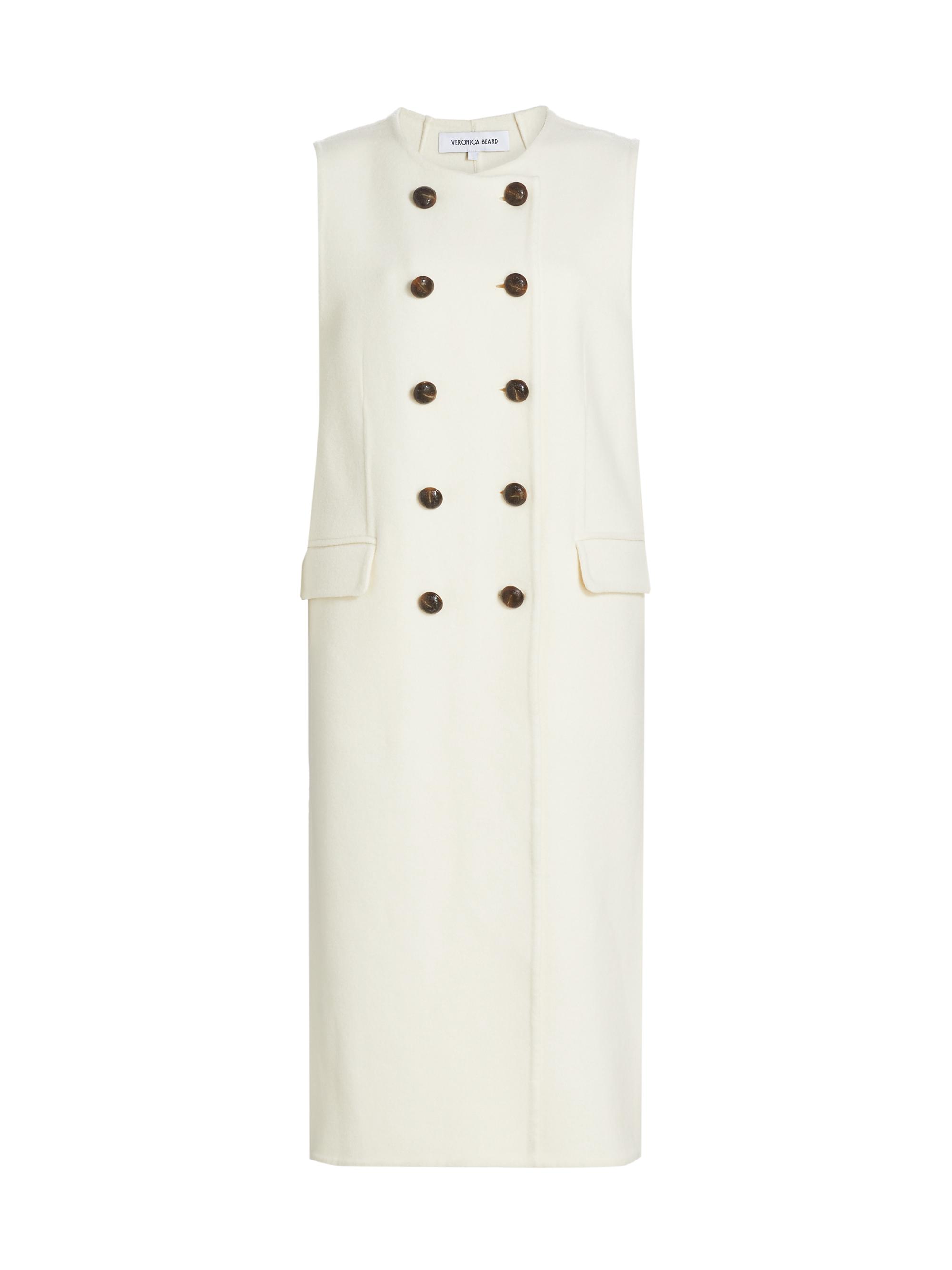 Veronica Beard Women's Hoxton Virgin Wool-Blend Double-Breasted Maxi Vest -