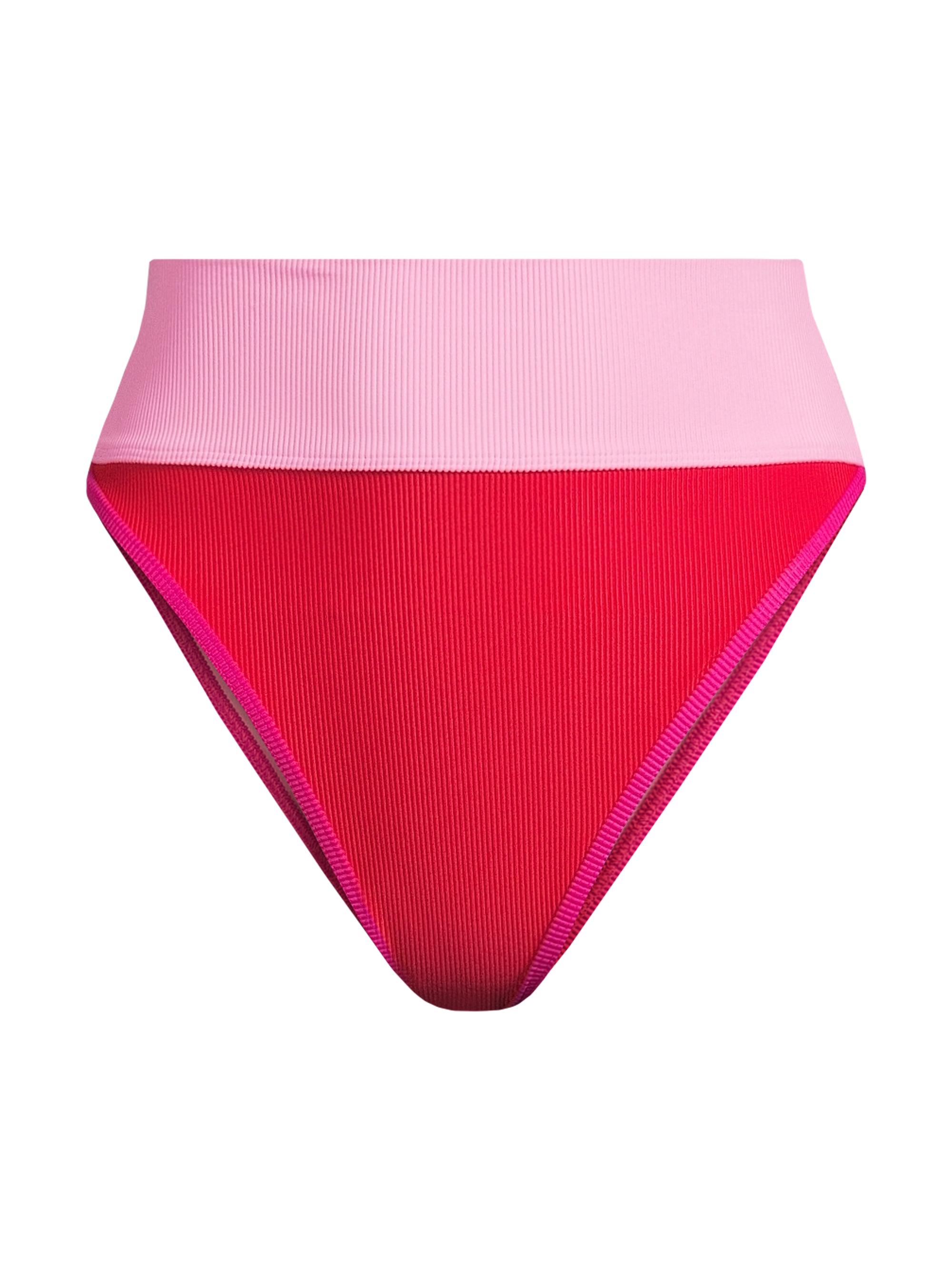 Beach Riot Women's Emmy Colorblocked High-Waist Bikini Bottom - Gumdrop Colorblock