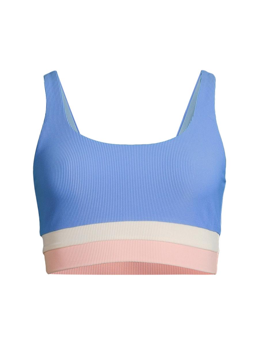 Beach Riot Mackenzie Colorblocked Bikini Top | Saks Fifth Avenue